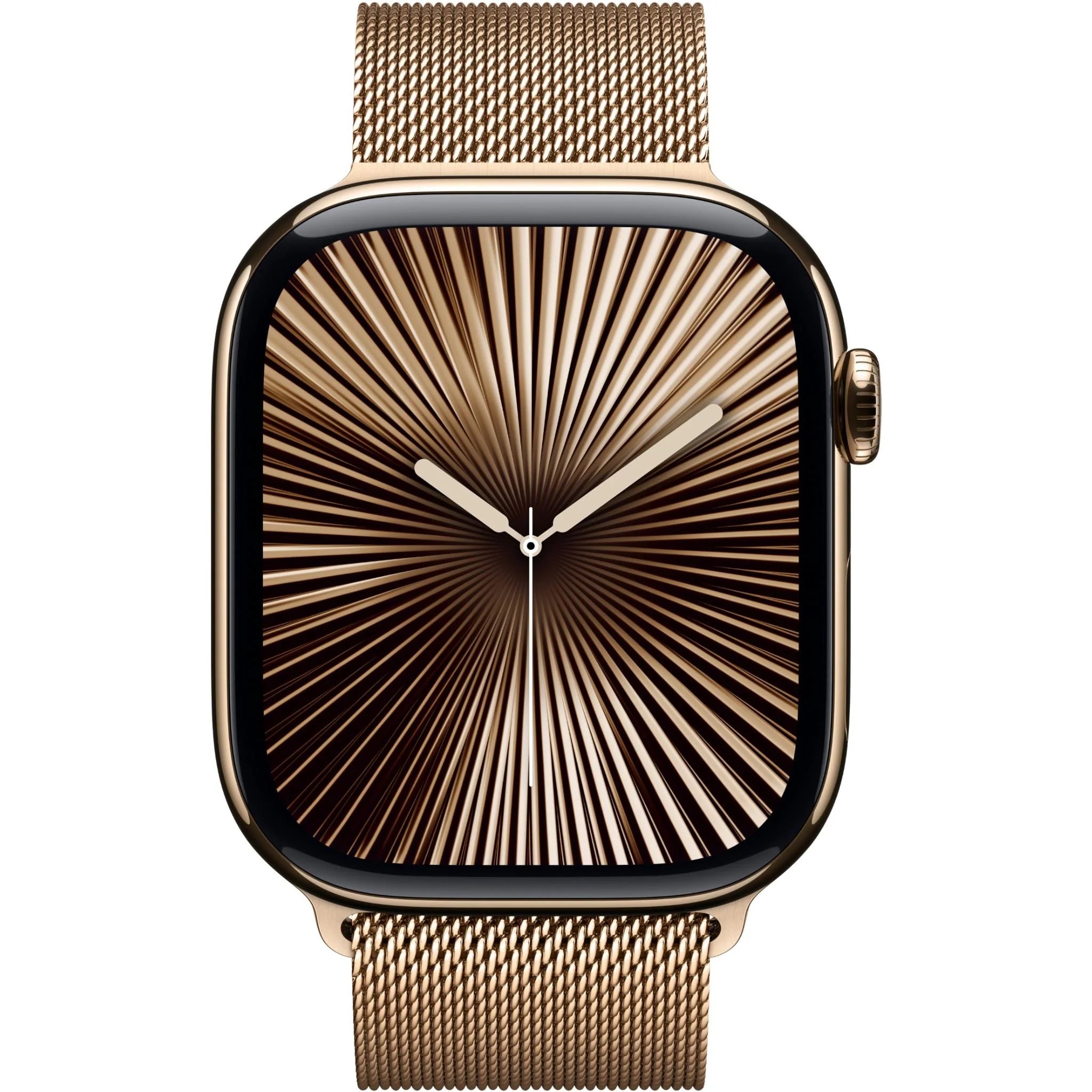 Watch Series 10 GPS + Cellular 46mm Gold Titanium Case with Gold Milanese Loop - M/L