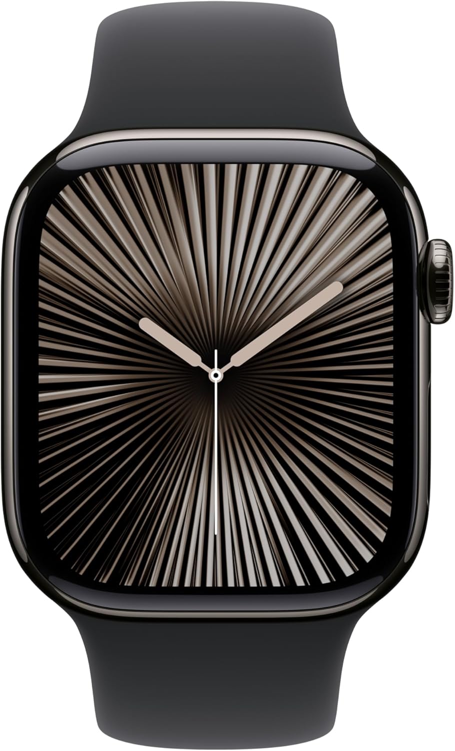 Watch Series 10 GPS + Cellular 42mm Slate Titanium Case with Black Sport Band - S/M