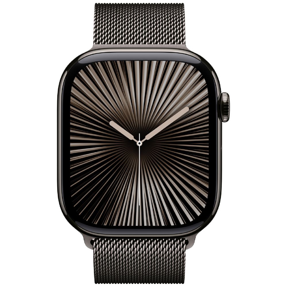 Watch Series 10 GPS + Cellular 46mm Slate Titanium Case with Slate Milanese Loop - M/L