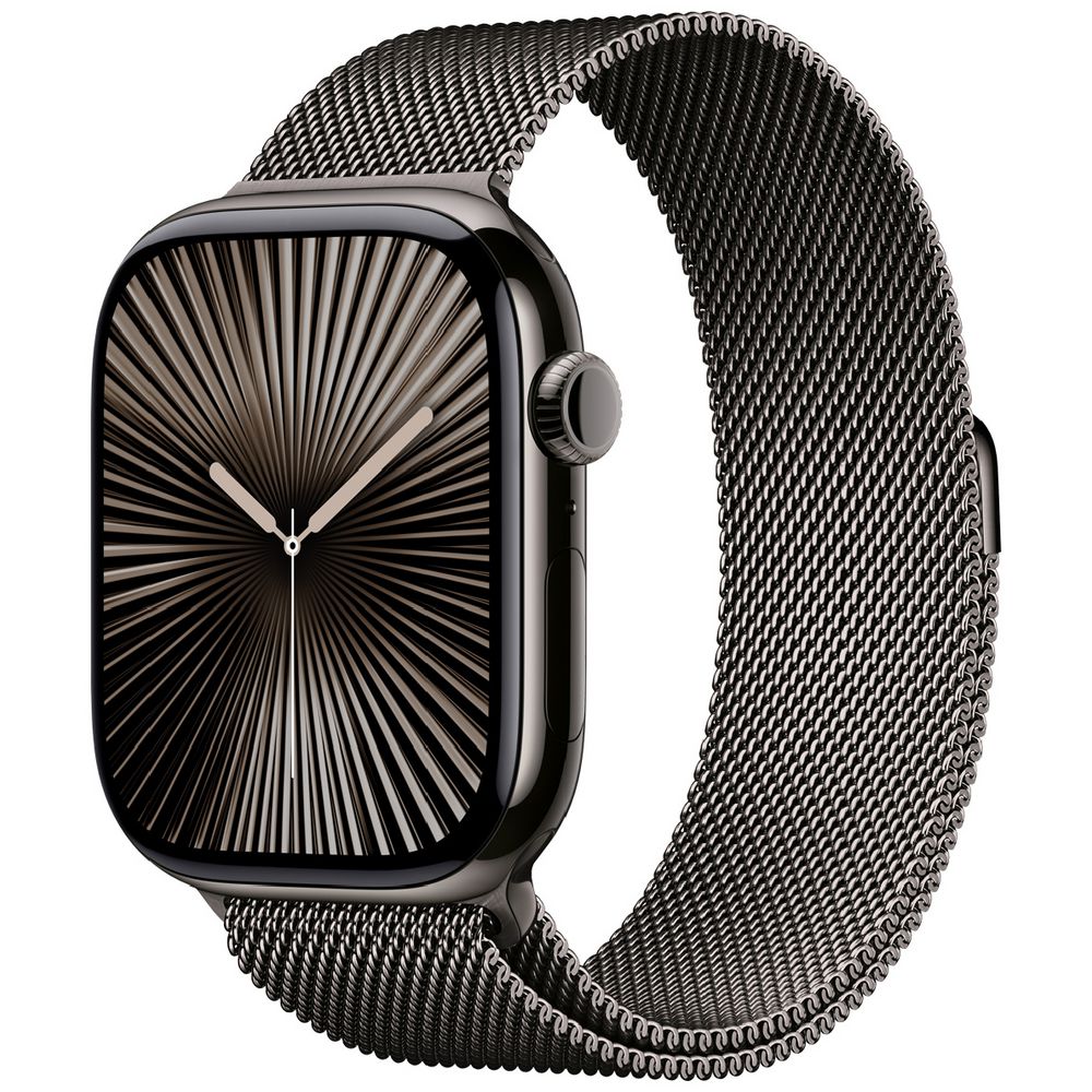 Watch Series 10 GPS + Cellular 46mm Slate Titanium Case with Slate Milanese Loop - M/L