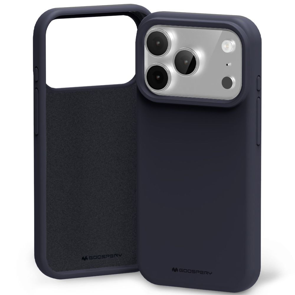 iPhone 17 Pro Max Goospery Mercury Silicone Case - Navy