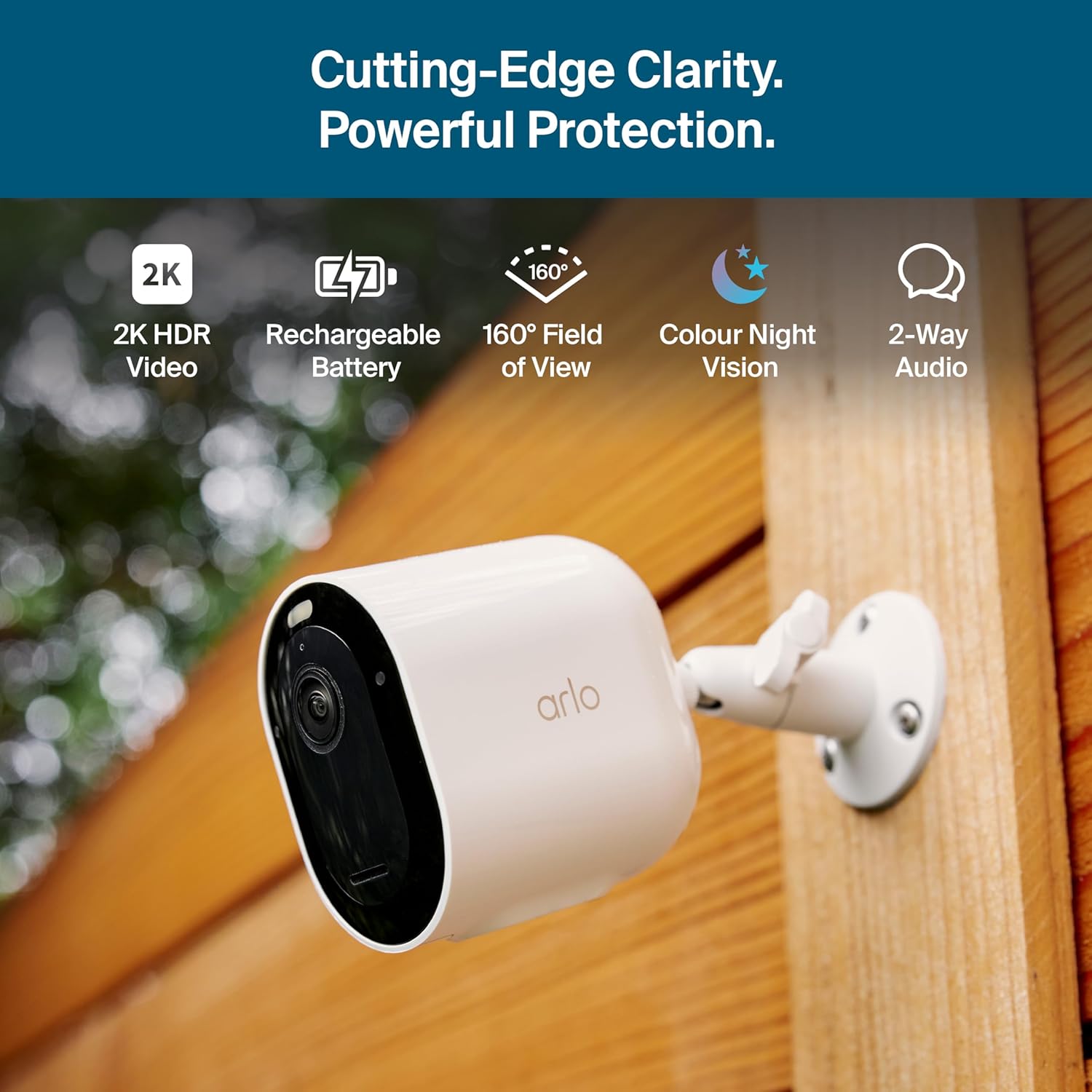 Arlo Pro Security Camera 2K (6th Gen – 2025 Release) 4 Camera Pack