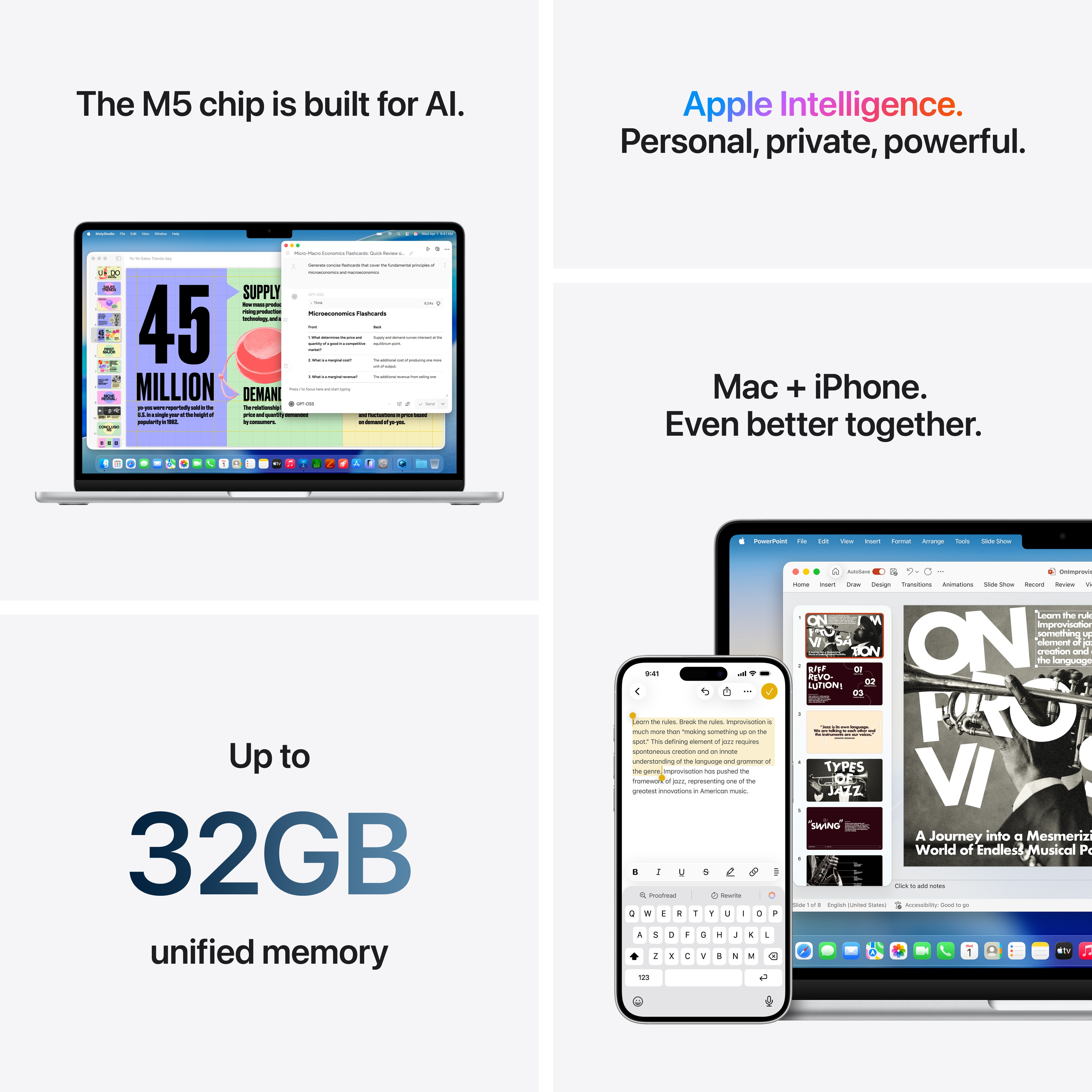 MacBook Air 13.6in - Starlight - M5 (10C CPU / 8C GPU) - 16GB - 512GB SSD
