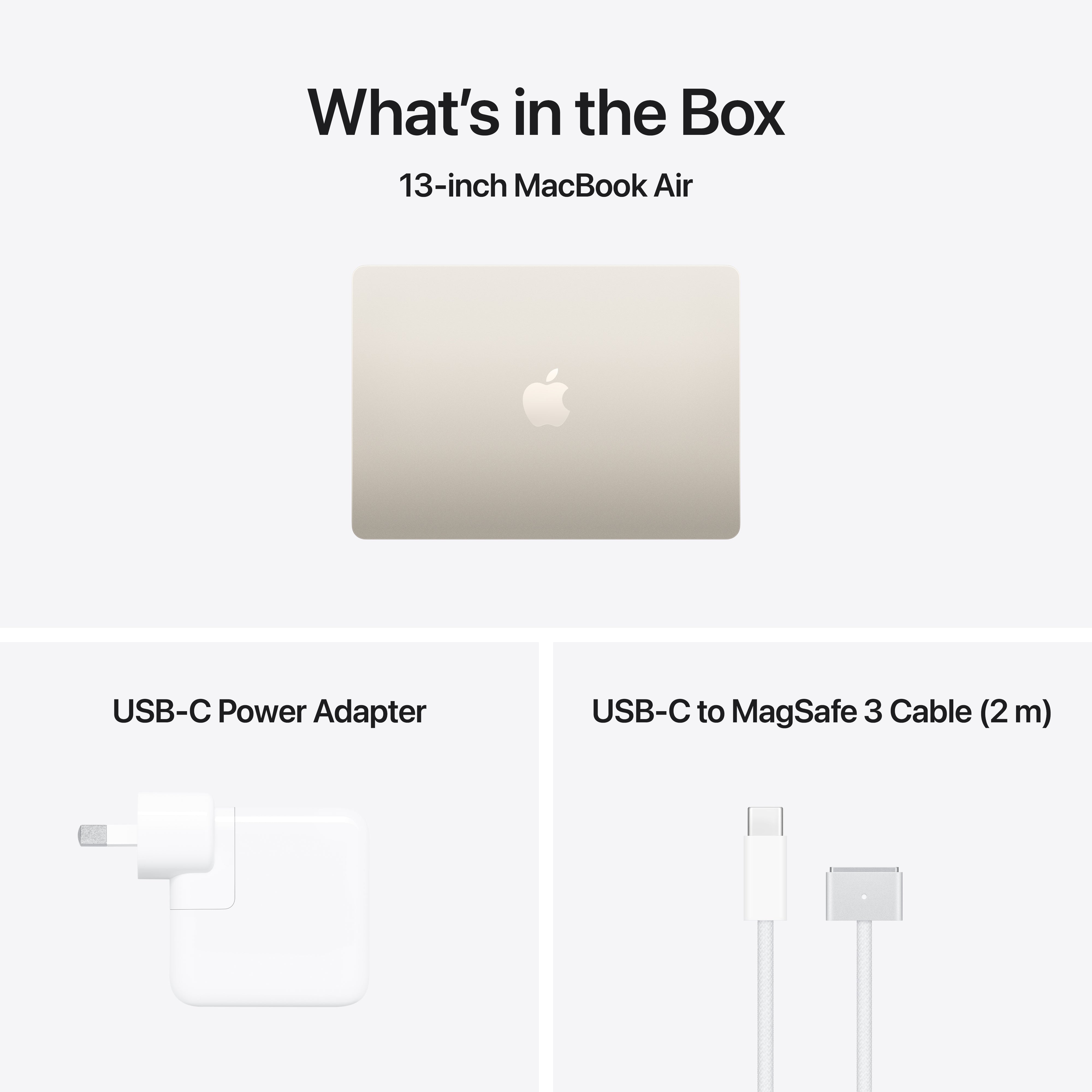 MacBook Air 13.6in - Starlight - M5 (10C CPU / 8C GPU) - 16GB - 512GB SSD