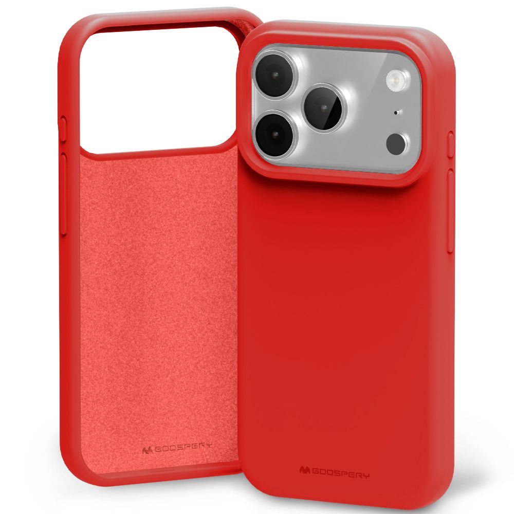 iPhone 17 Pro Max Goospery Mercury Silicone Case - Red