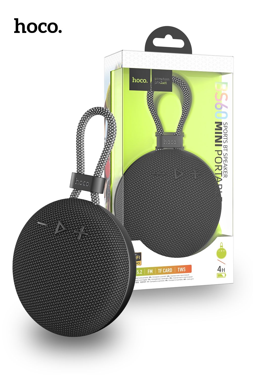 Hoco BS60 Exploring Sports Bluetooth Speaker - BLACK