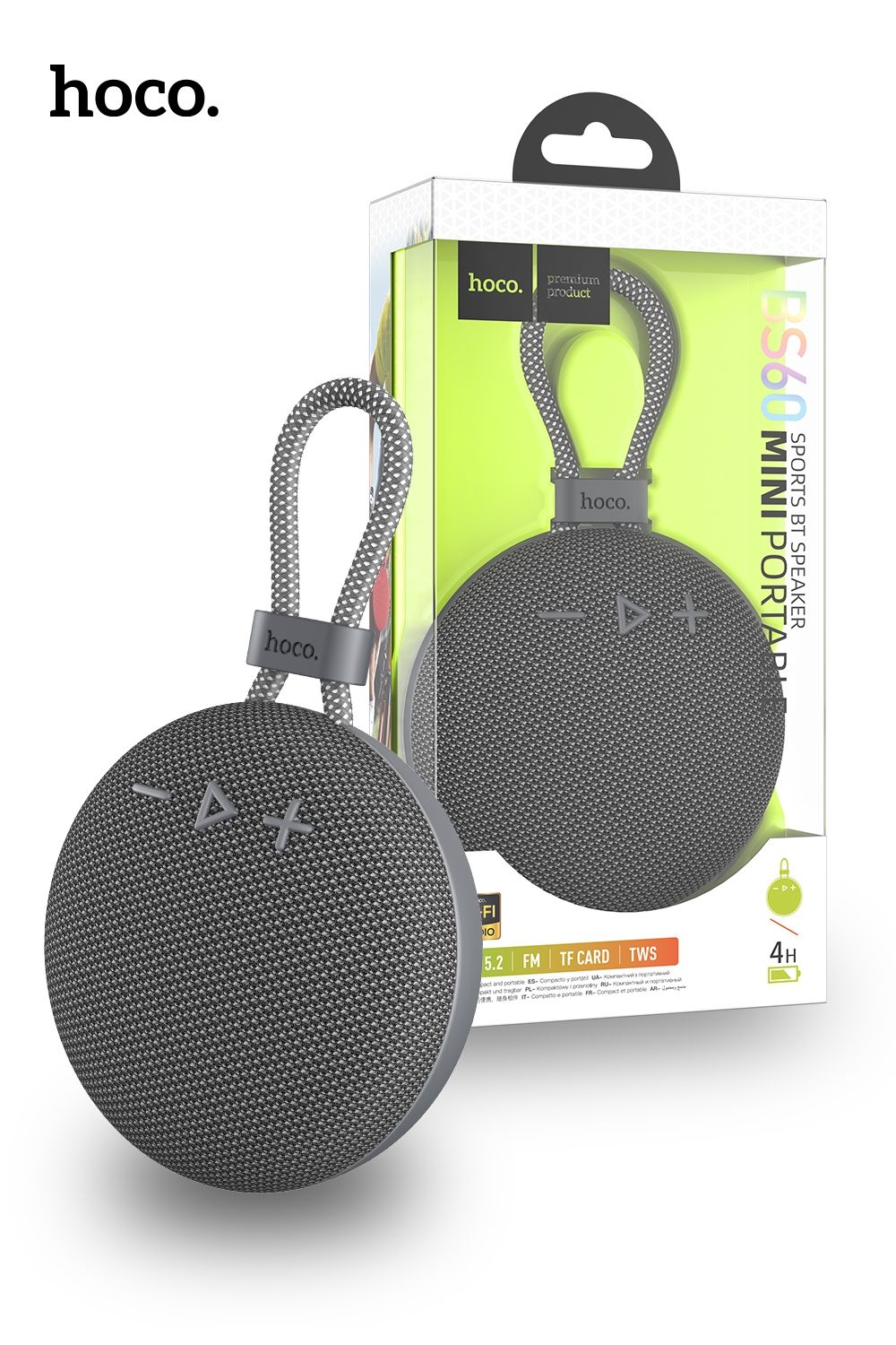 Hoco BS60 Exploring Sports Bluetooth Speaker - GRAY