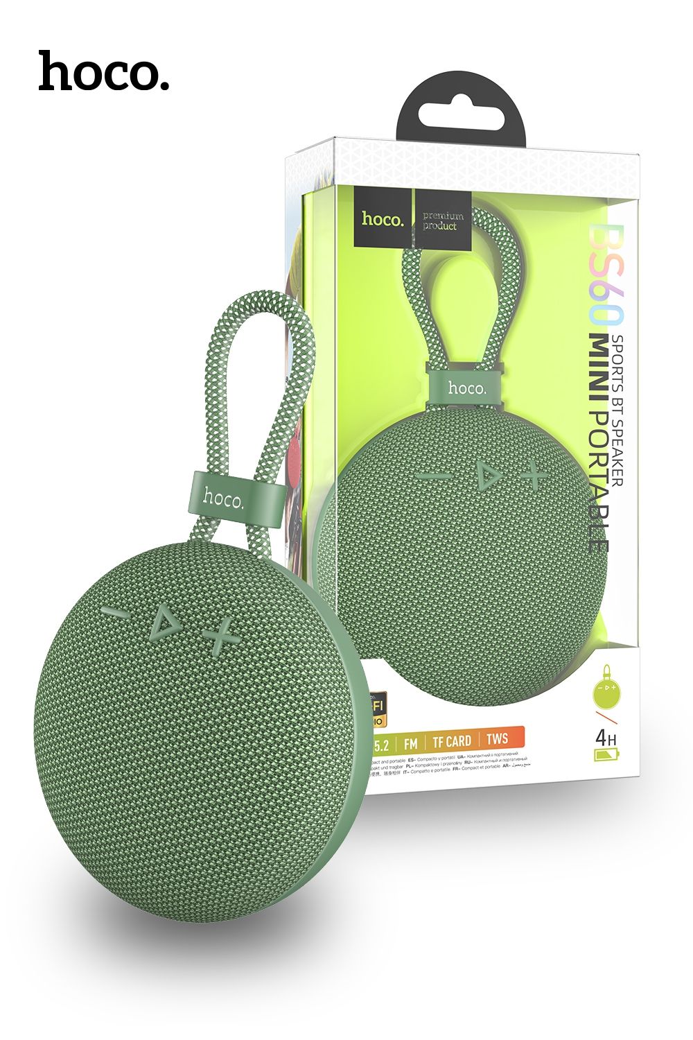 Hoco BS60 Exploring Sports Bluetooth Speaker - GREEN