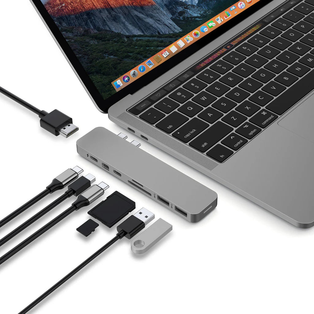 HyperDrive PRO 8-in-2 USB-C Hub - Grey GN28D-GRAY