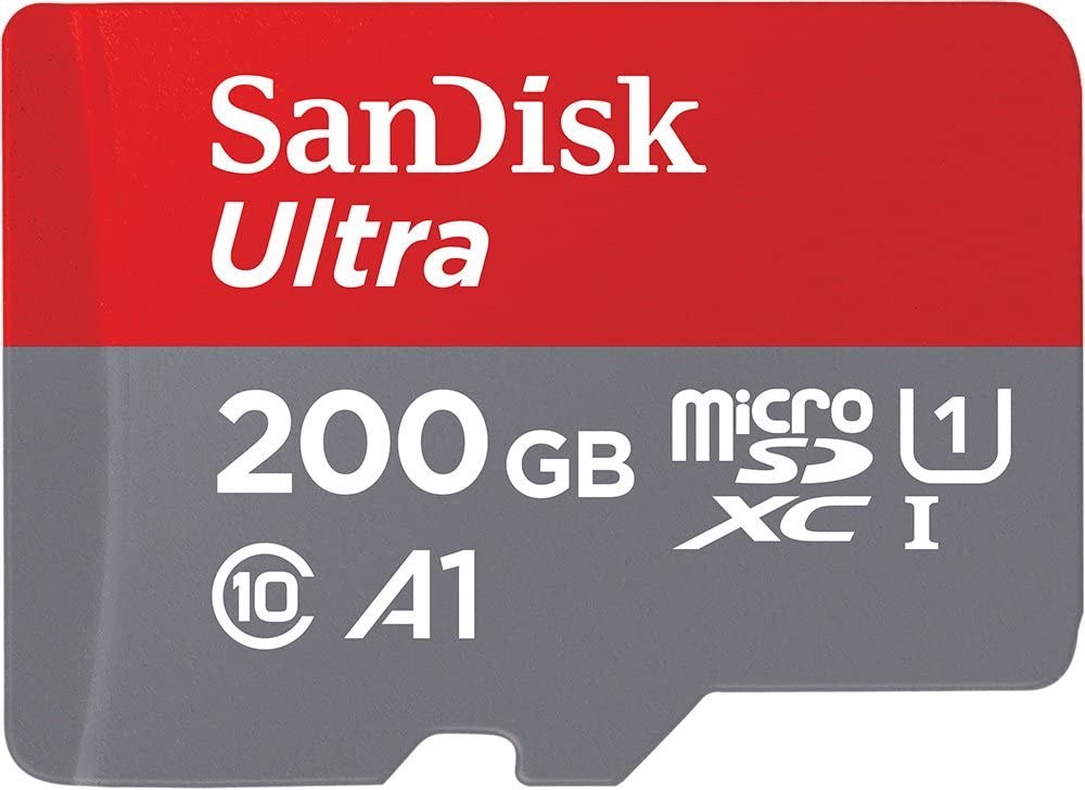 Sandisk Ultra 200GB Micro SDHC UHS-I Card with Adapter 100MB/s