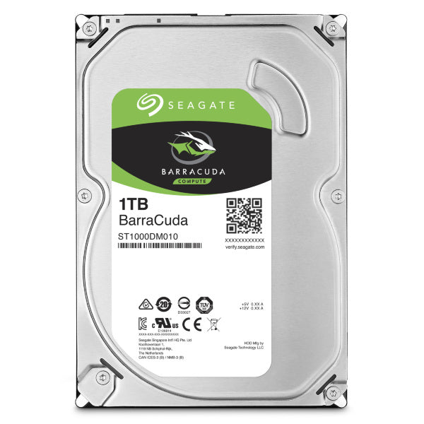 Seagate Barracuda 1Tb SATA HDD 3.5" Desktop Hard Drive