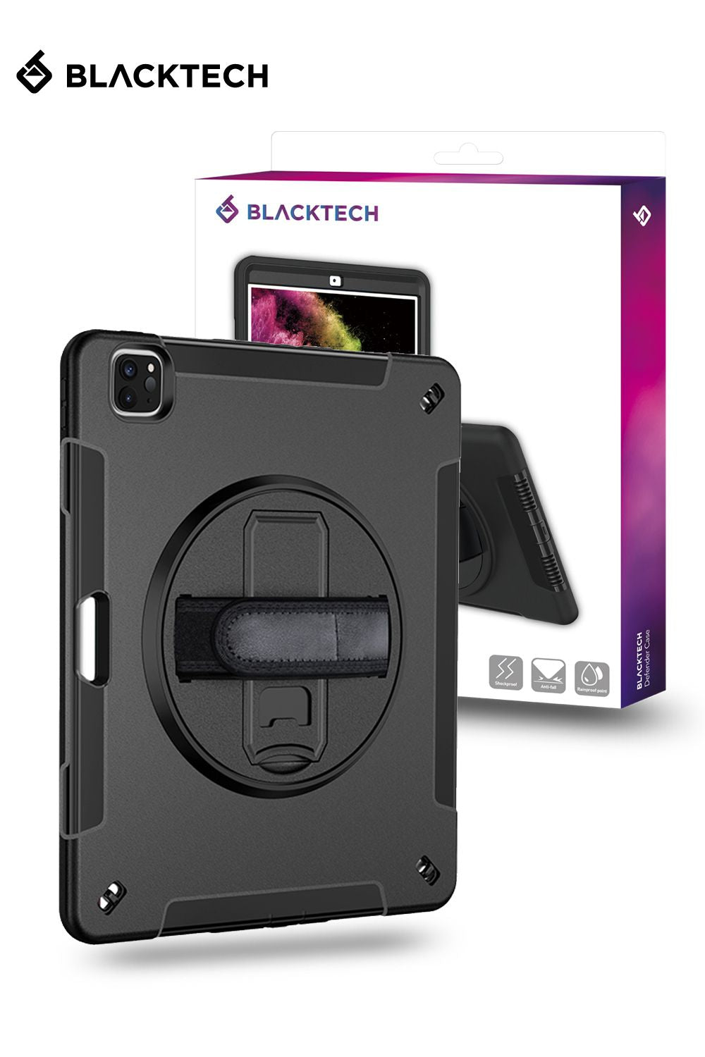 Samsung Galaxy Tab A7 Lite 8.7inch BLACKTECH Defender Case - Black
