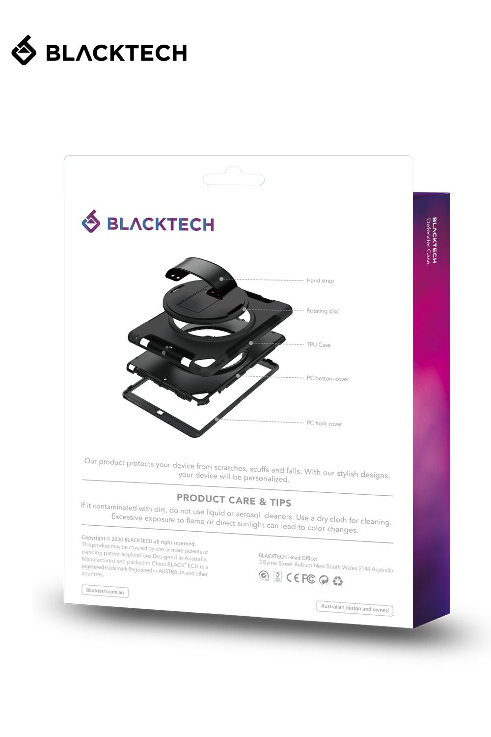 Samsung Galaxy Tab A7 Lite 8.7inch BLACKTECH Defender Case - Black