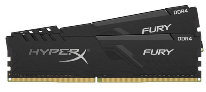 HyperX FURY Black 16GB 2666MHz DDR4 CL16 DIMM (Kit of 2) 1Rx8