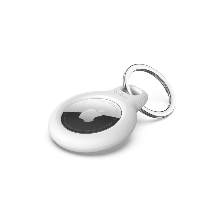 Belkin Secure Holder with Key Ring for AirTag - White F8W973BTWHT