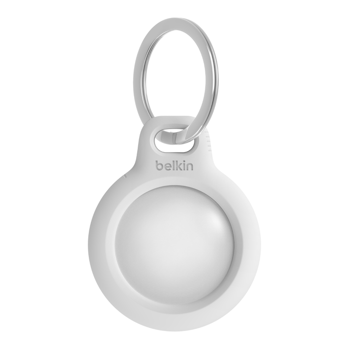 Belkin Secure Holder with Key Ring for AirTag - White F8W973BTWHT