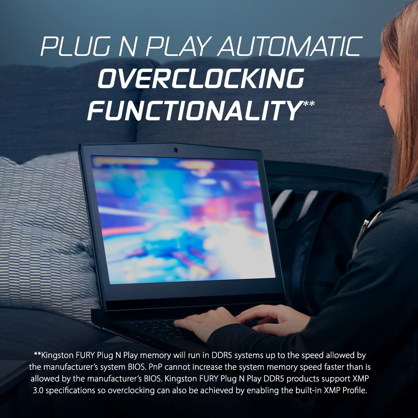 Kingston Fury Impact XMP 32GB 6400MT/s DDR5 CL38 SODIMM Gaming Memory for Laptop Kit with 2 - KF564S38IBK2-32