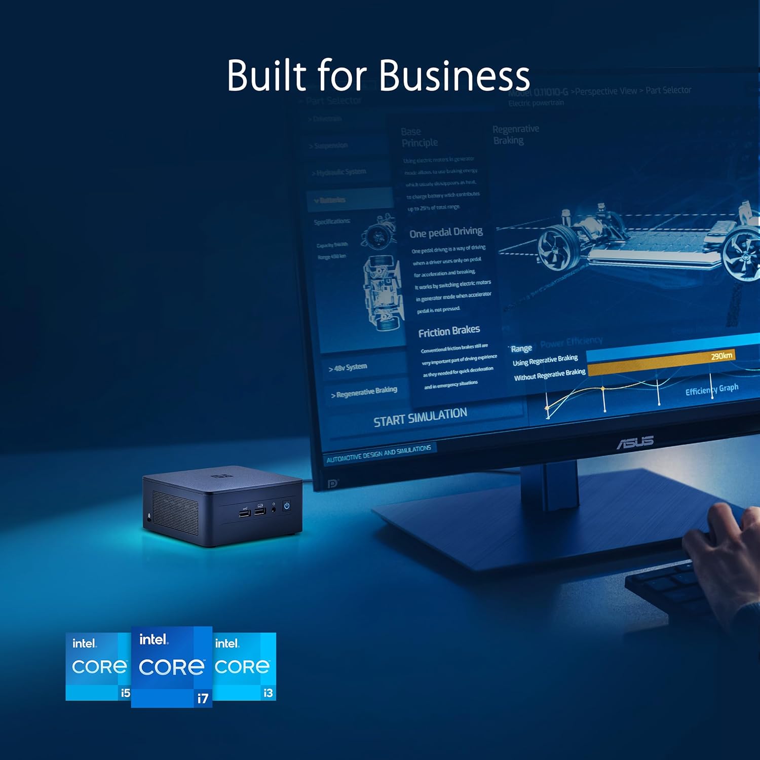 ASUS NUC 13 Pro Slim Kit RNUC13ANKI300000I (Intel Core i3 1315U Processor, Graphics, WiFi 6E, No Operating System, No Power Cord)
