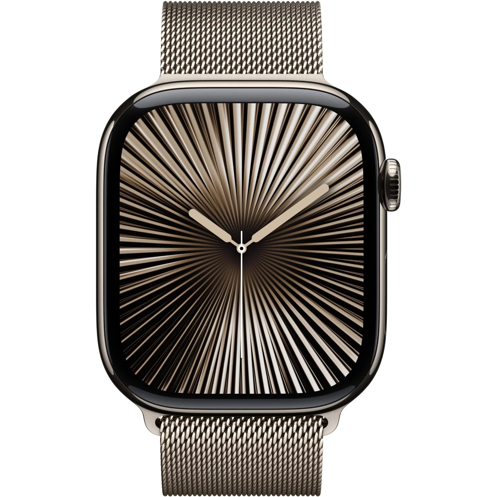 Watch Series 10 GPS + Cellular 46mm Natural Titanium Case with Natural Milanese Loop - S/M