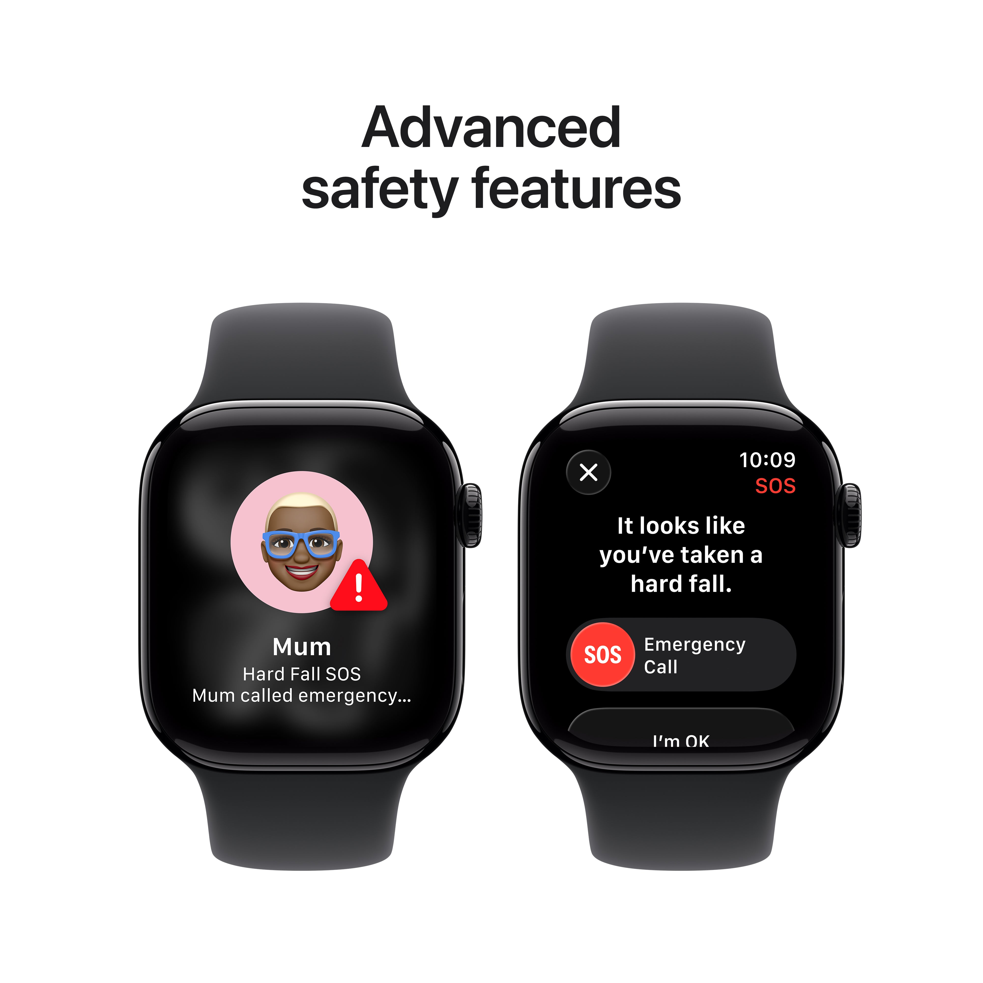 Apple Watch Series 11 GPS 42mm Jet Black Aluminium Case with Black Sport Band - M/L
