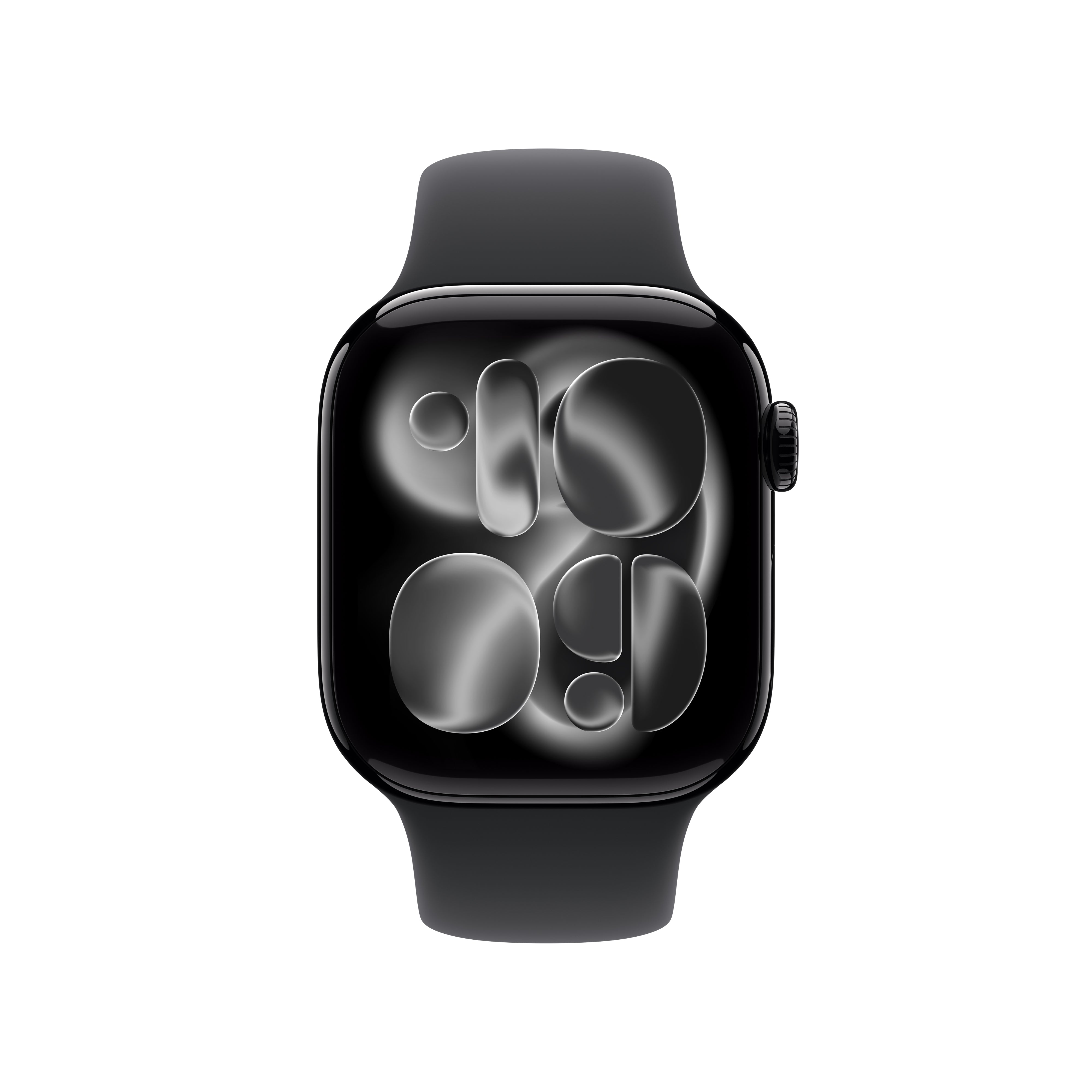 Apple Watch Series 11 GPS 42mm Jet Black Aluminium Case with Black Sport Band - M/L