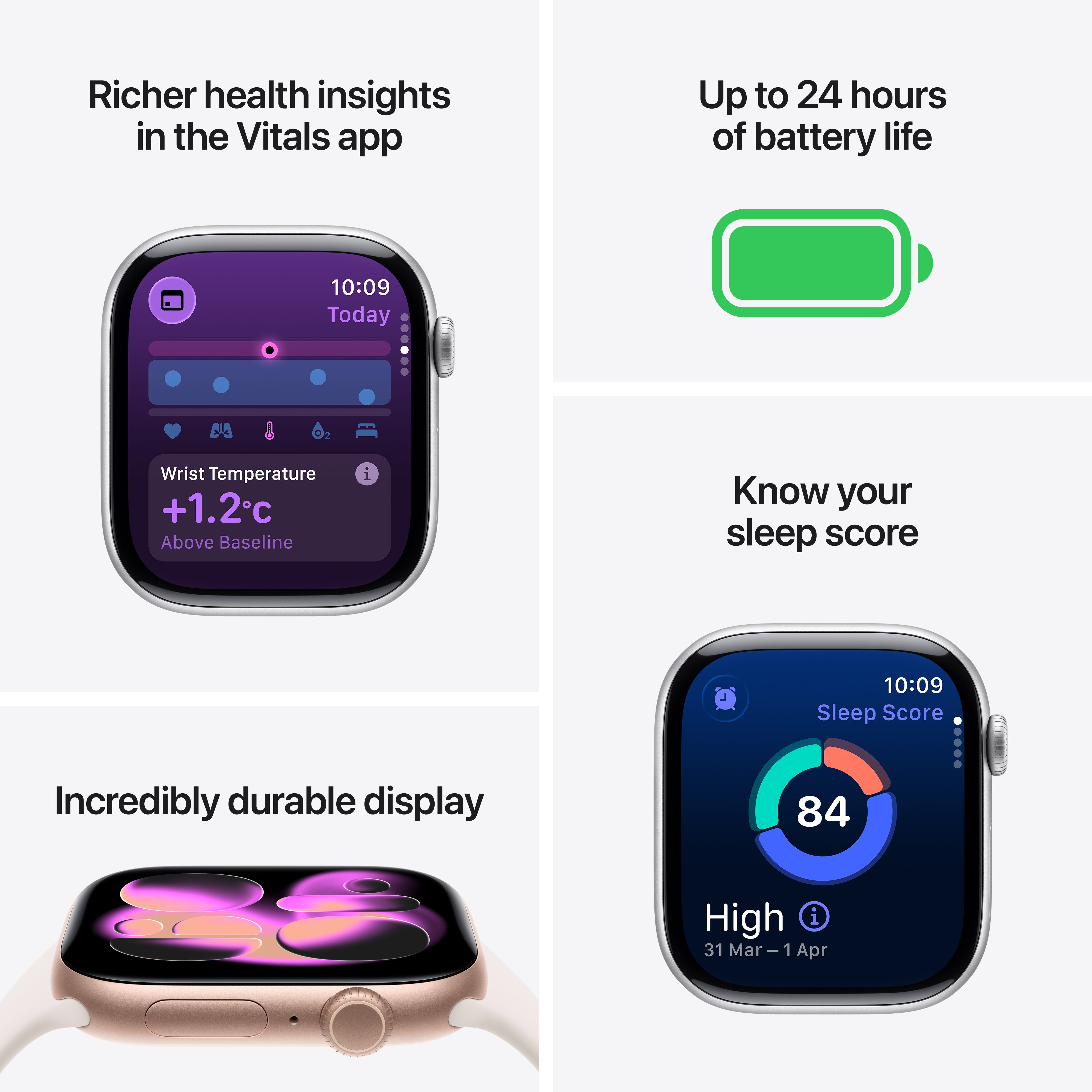 Apple Watch Series 11 GPS 42mm Jet Black Aluminium Case with Black Sport Band - M/L