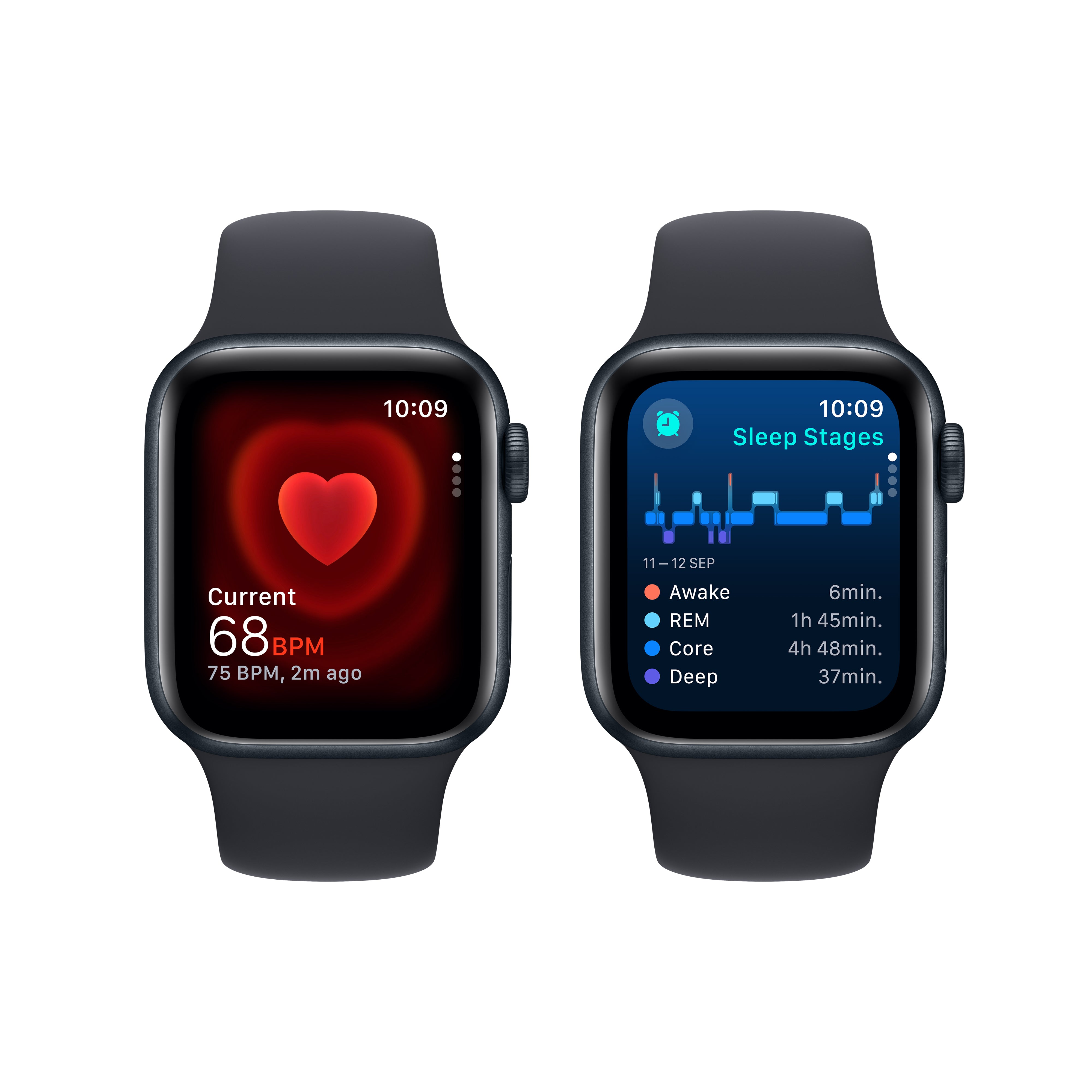 Watch SE (2nd Gen) GPS 44mm Midnight Aluminium Case with Midnight Sport Band - M/L Clearance Price