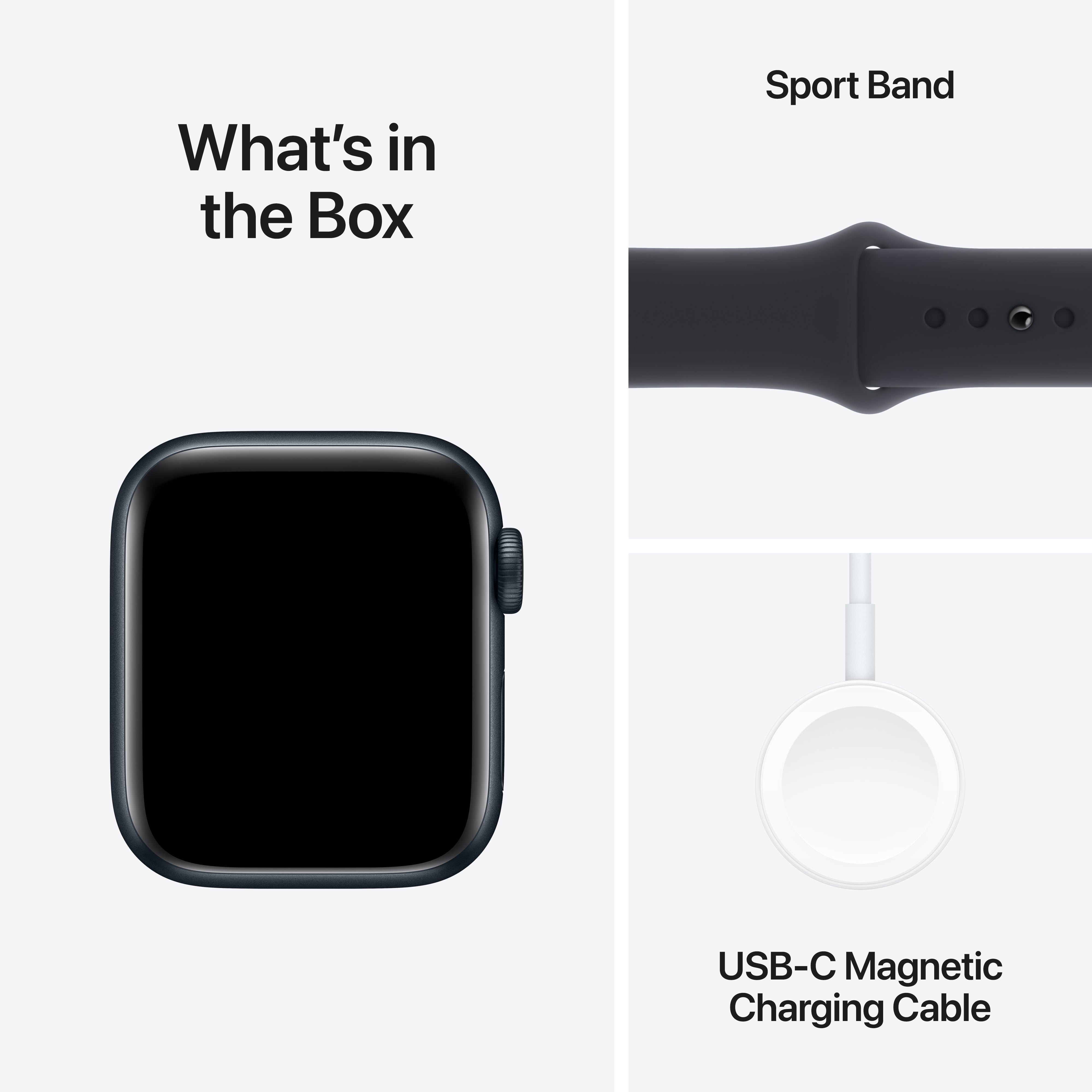 Watch SE (2nd Gen) GPS 44mm Midnight Aluminium Case with Midnight Sport Band - M/L Clearance Price