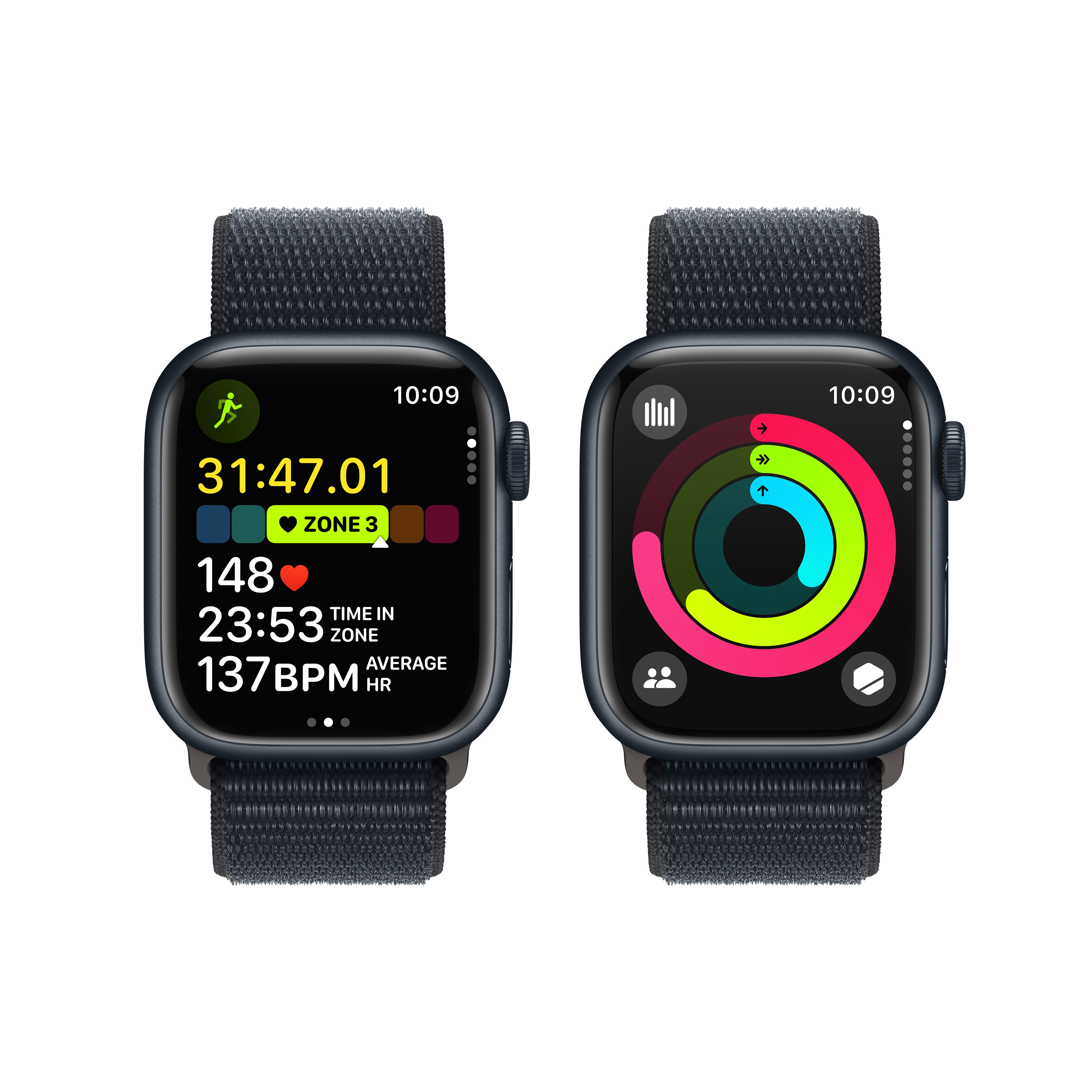 Watch Series 9 GPS - 41mm Midnight Aluminium Case with Midnight Sport Loop - MR8Y3ZP/A