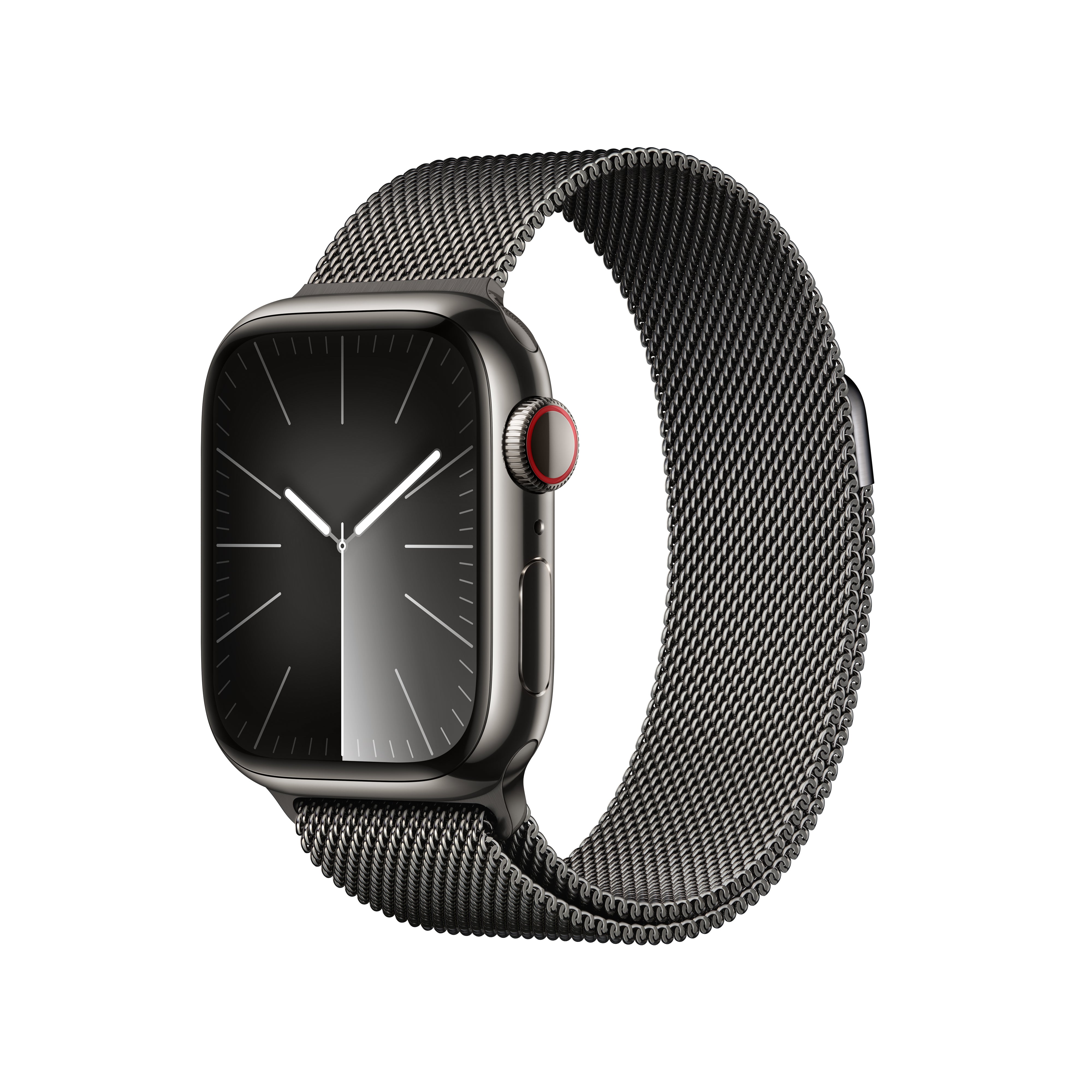 Watch Series 9 GPS + Cellular - 41mm Graphite Stainless Steel Case with Graphite Milanese Loop - MRJA3ZP/A