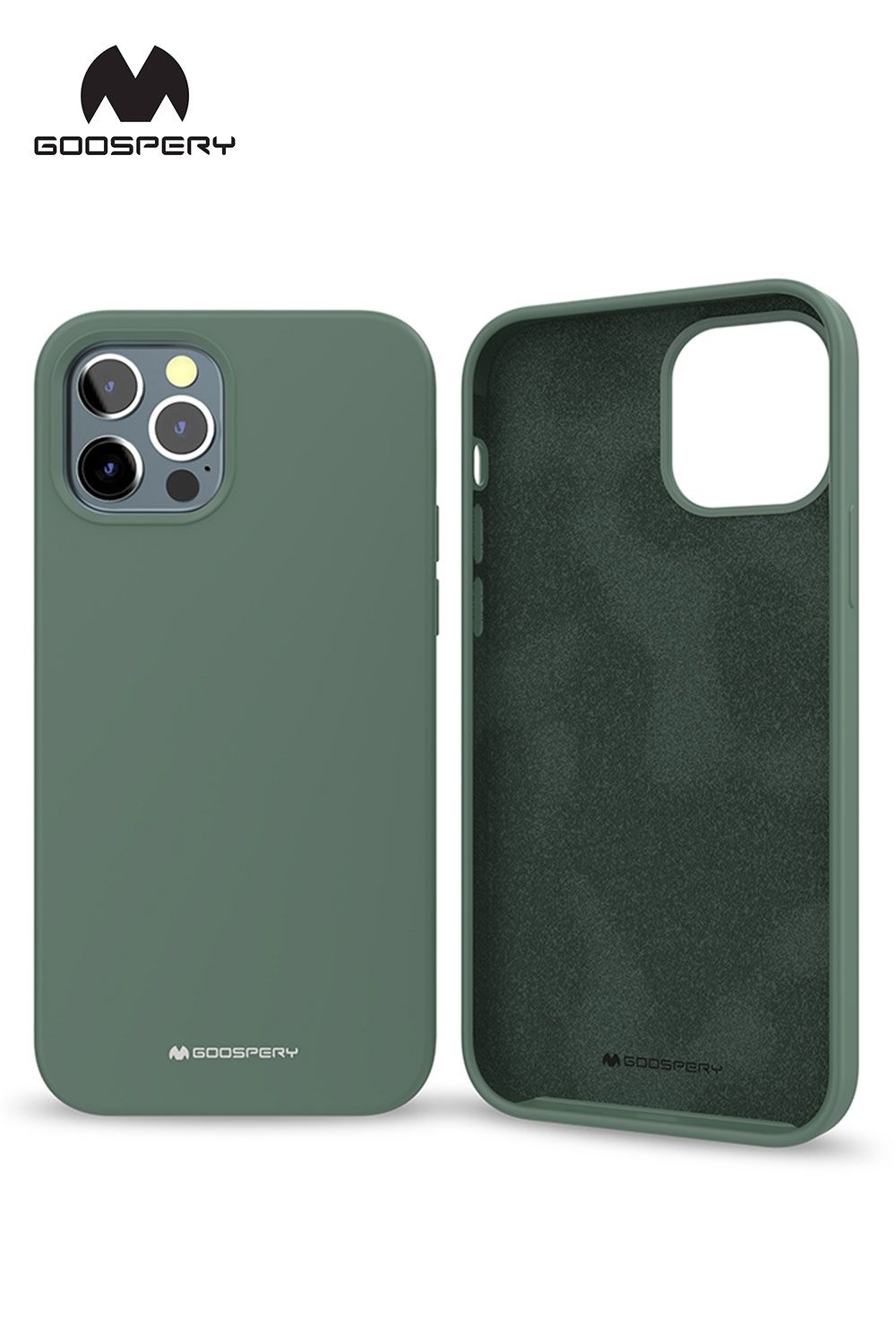 iPhone 17 Pro Max Goospery Mercury Silicone Case - Green