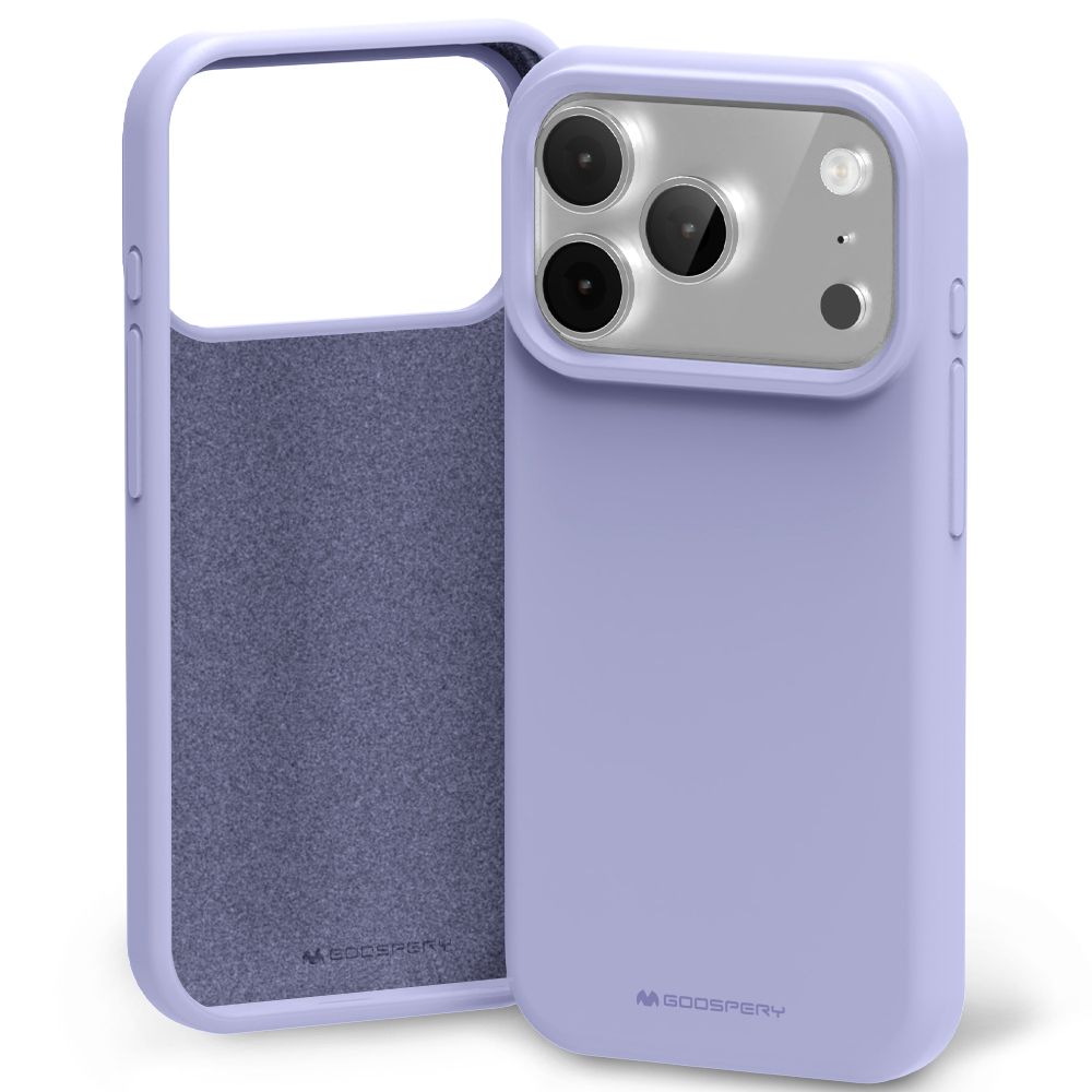 iPhone 17 Pro Max Goospery Mercury Silicone Case - Lavender Grey
