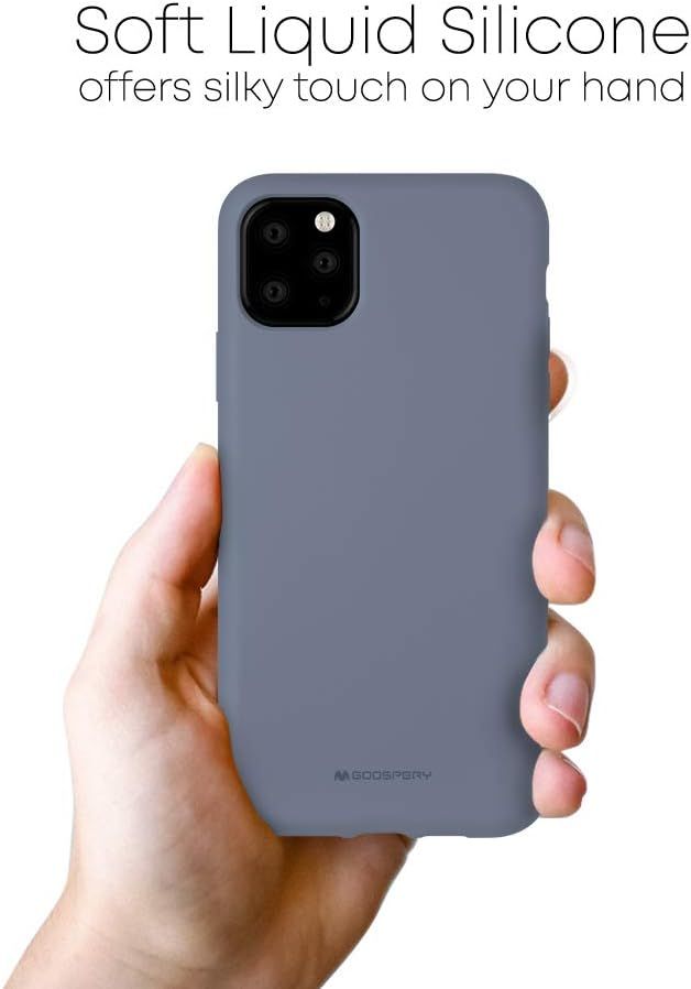 iPhone 17 Pro Max Goospery Mercury Silicone Case - Lavender Grey