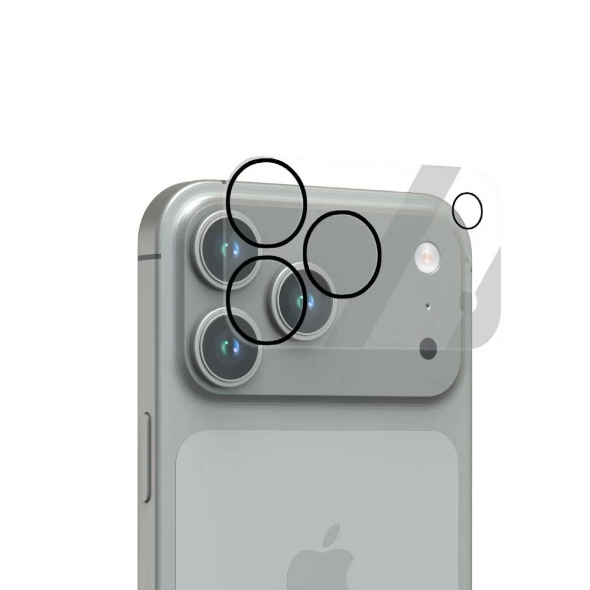 iPhone 17 Pro Max LITO C1 Camera Anti-Glare Tempered Glass - Black