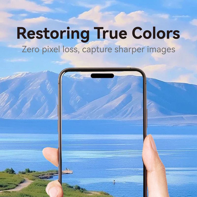 iPhone 17 Pro Max LITO C1 Camera Anti-Glare Tempered Glass - Black