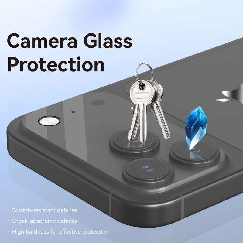 iPhone 17 Pro Max LITO C1 Camera Anti-Glare Tempered Glass - Black