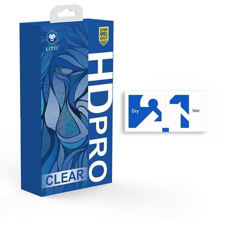 iPhone 17 Pro LITO D13 HD PRO Clear Full Glass Full Glue-ESD Glue - BlacK