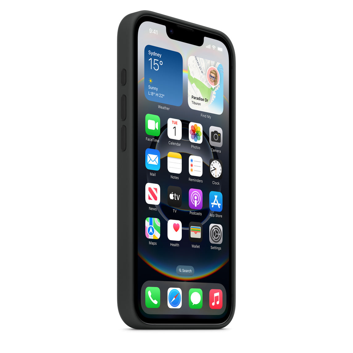 iPhone 16e Silicone Case – Black