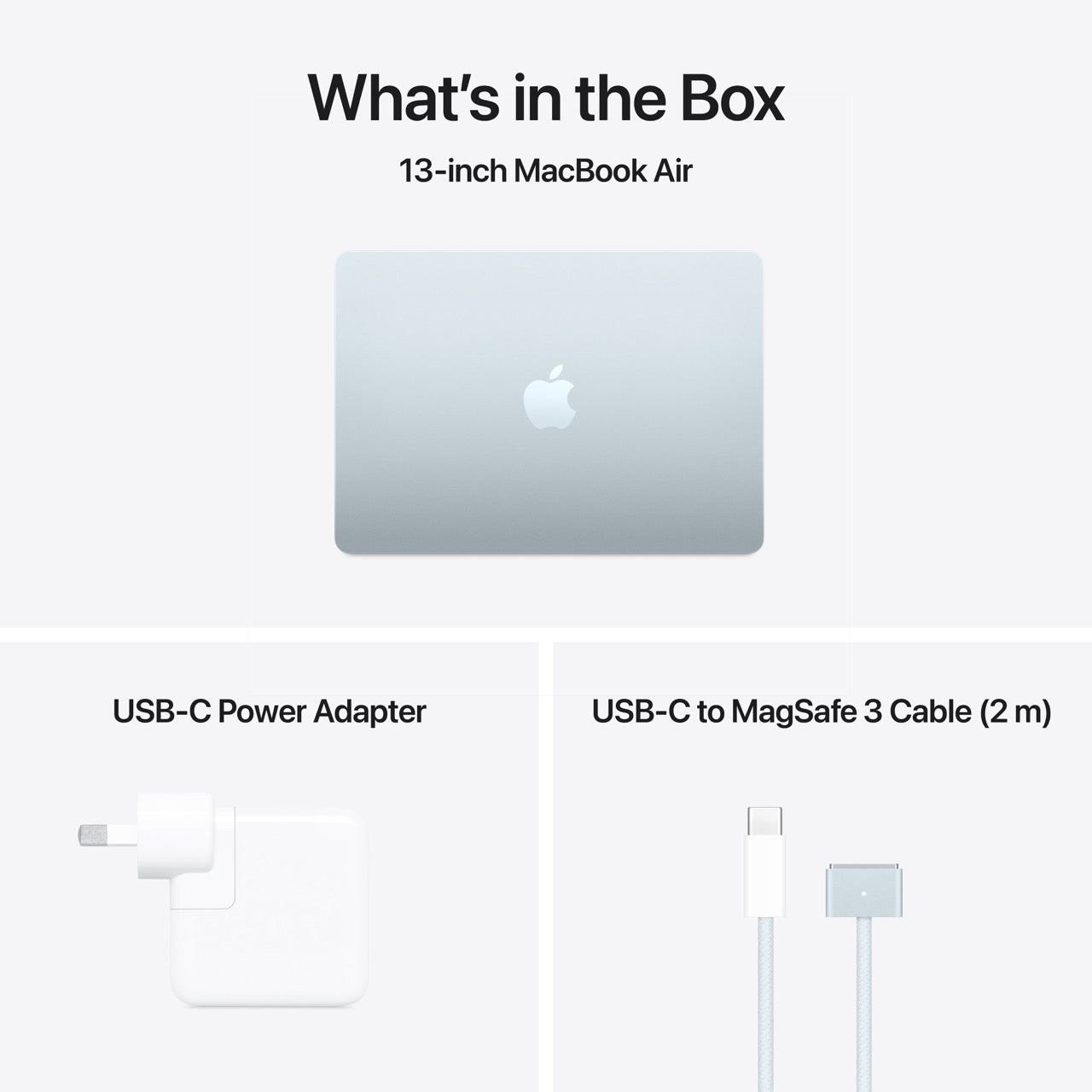 MacBook Air 13.6in - Sky Blue - M4 (10C CPU / 10C GPU) - 16GB - 512GB SSD - AIRM2IITS