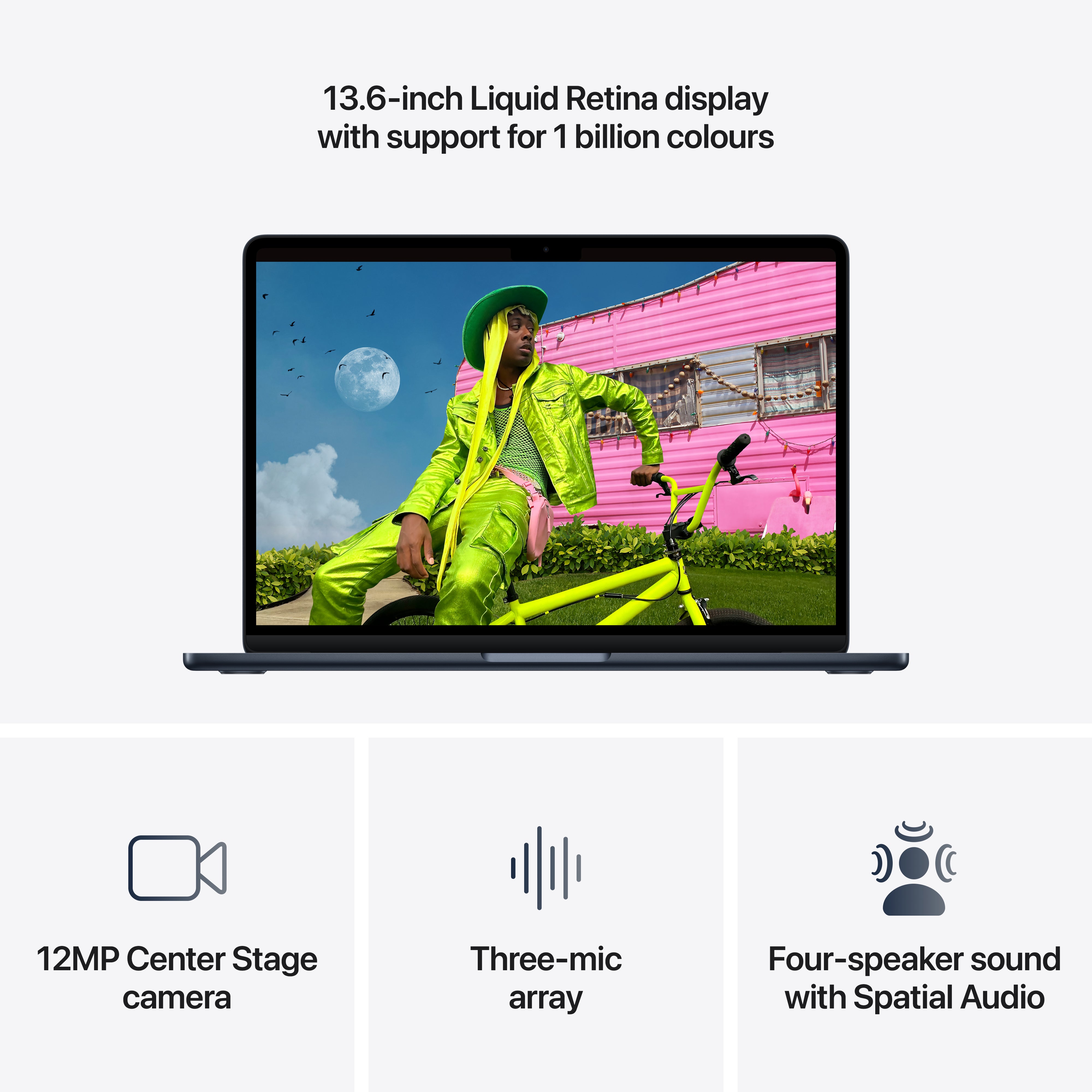MacBook Air 13.6in - Midnight - M5 (10C CPU / 10C GPU) - 16GB - 1TB SSD