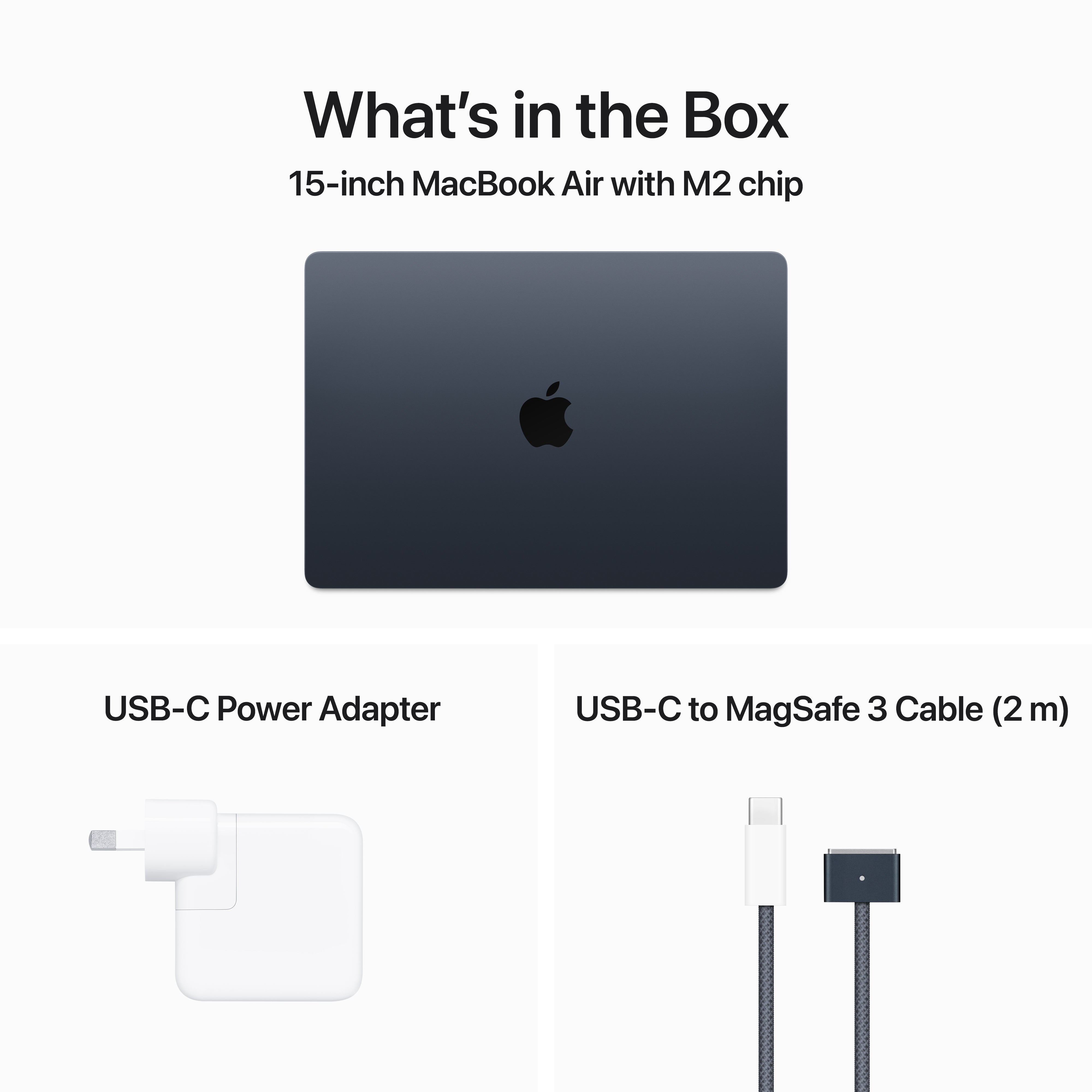 MacBook Air 15.3in - Midnight - M2 (8-core CPU / 10-core GPU) - 8GB - 256GB SSD