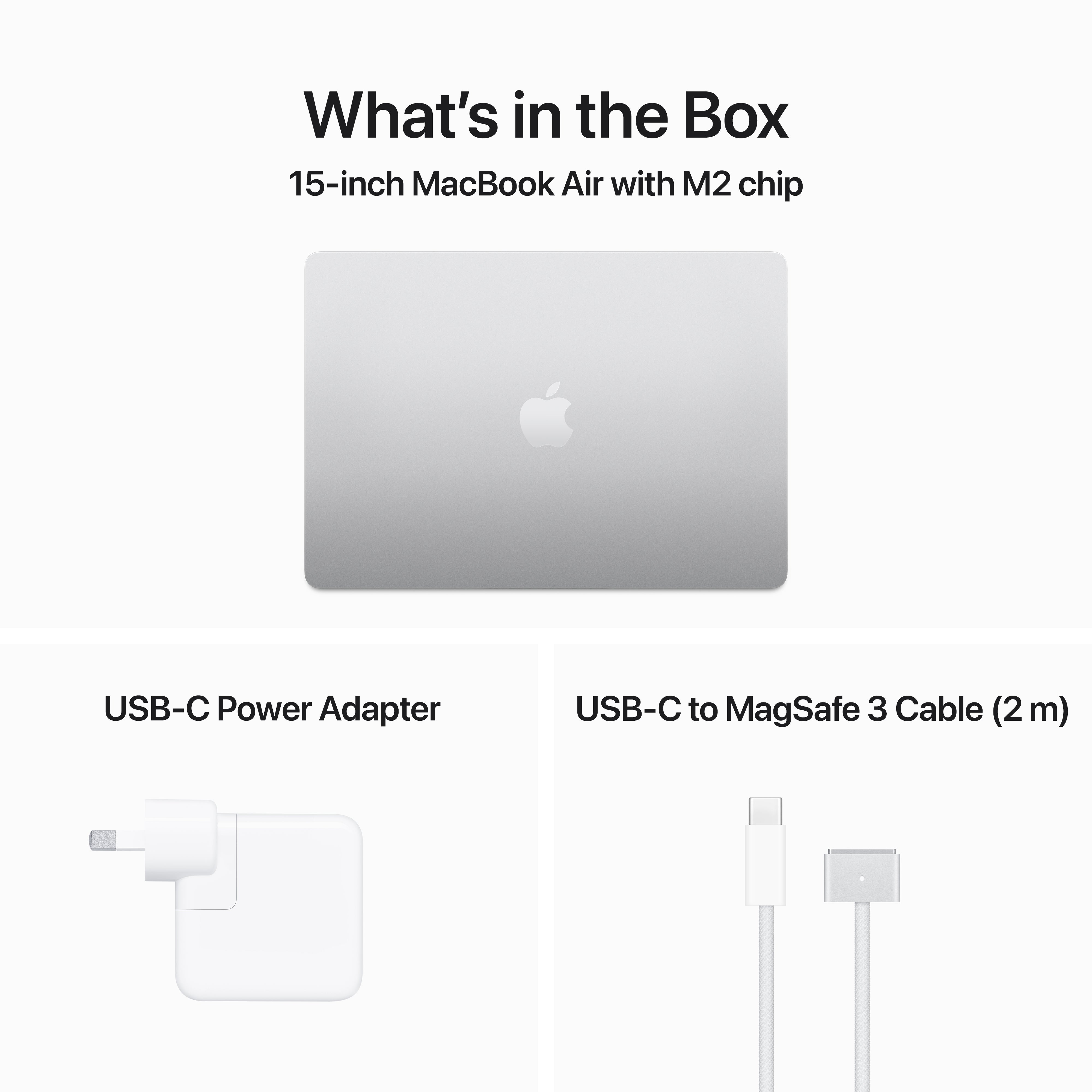 MacBook Air 15.3in - Silver - M2 (8-core CPU / 10-core GPU) - 8GB - 256GB SSD