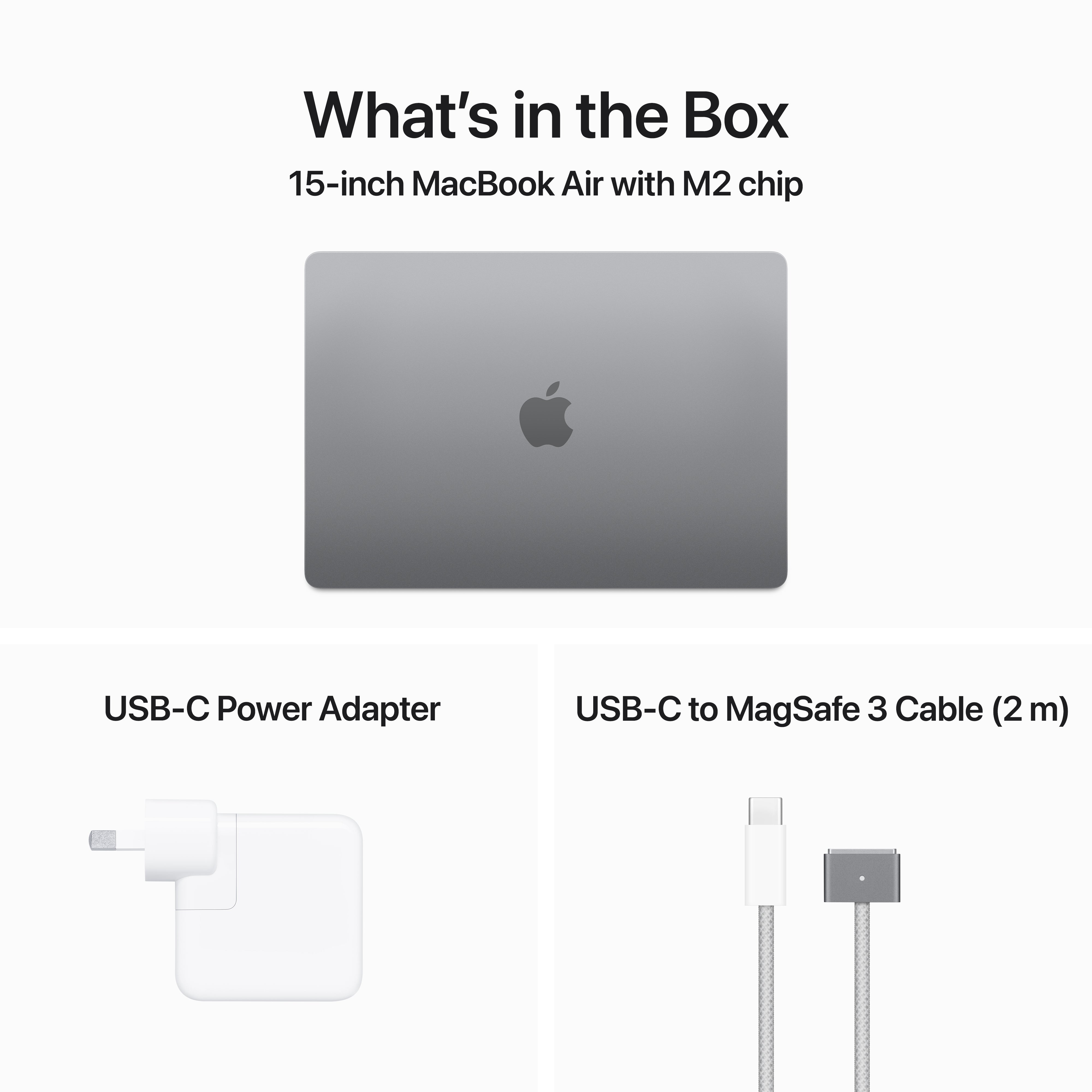 MacBook Air 15.3in - Space Grey - M2 (8-core CPU / 10-core GPU) - 8GB - 512GB SSD