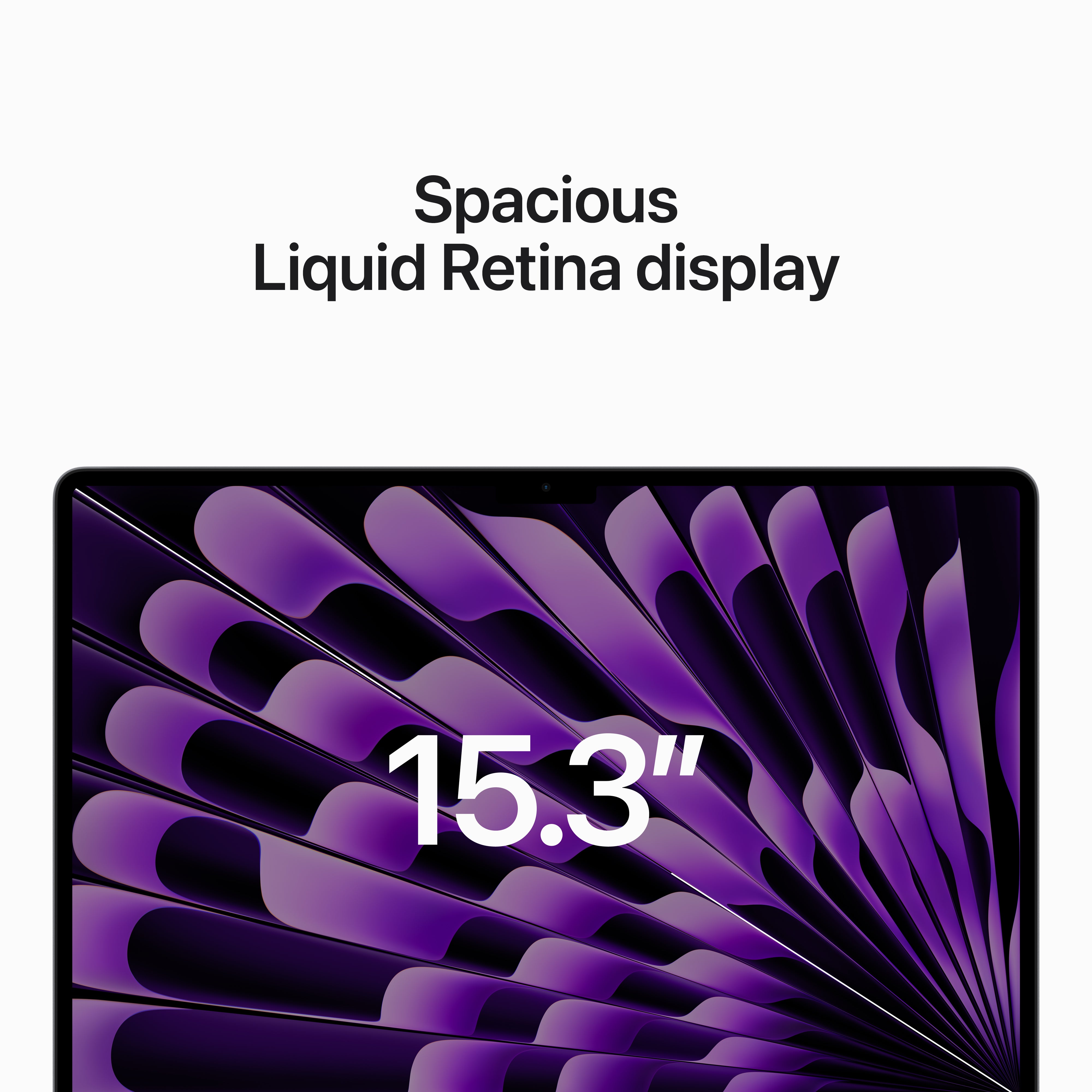 MacBook Air 15.3in - Space Grey - M2 (8-core CPU / 10-core GPU) - 8GB - 256GB SSD