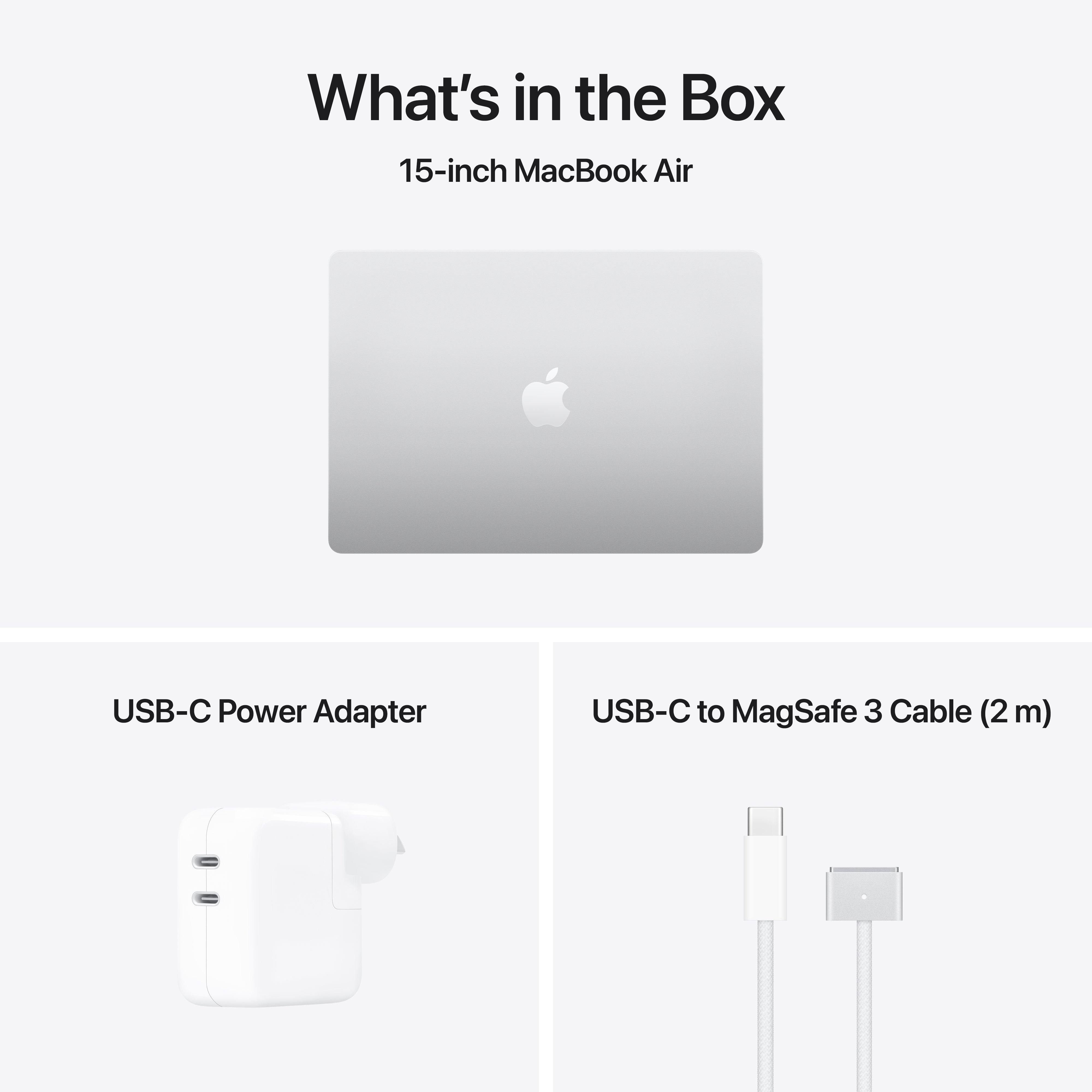 MacBook Air 15.3in - Silver - M5 (10C CPU / 10C GPU) - 16GB - 1TB SSD