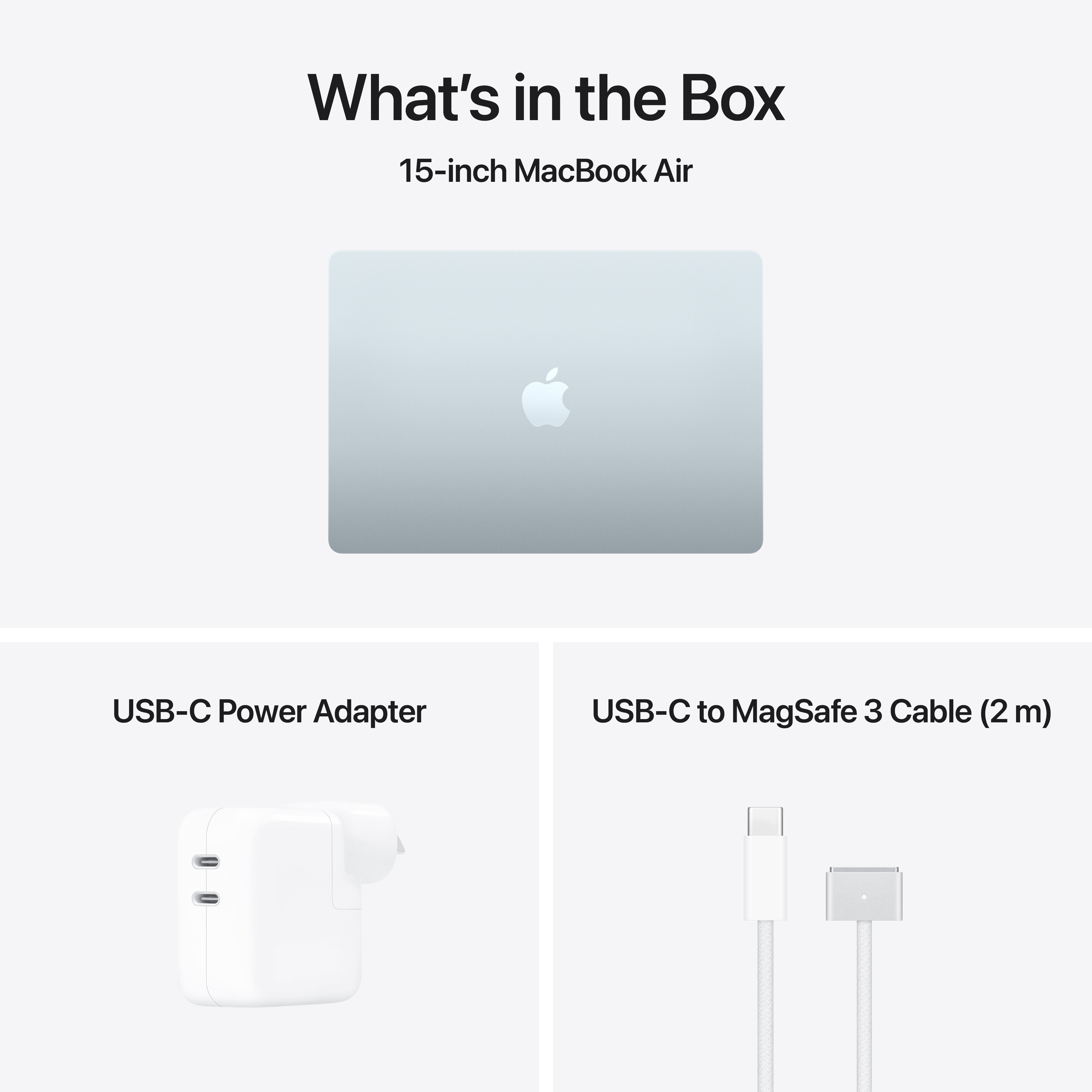 MacBook Air 15.3in - Sky Blue - M5 (10C CPU / 10C GPU) - 16GB - 1TB SSD