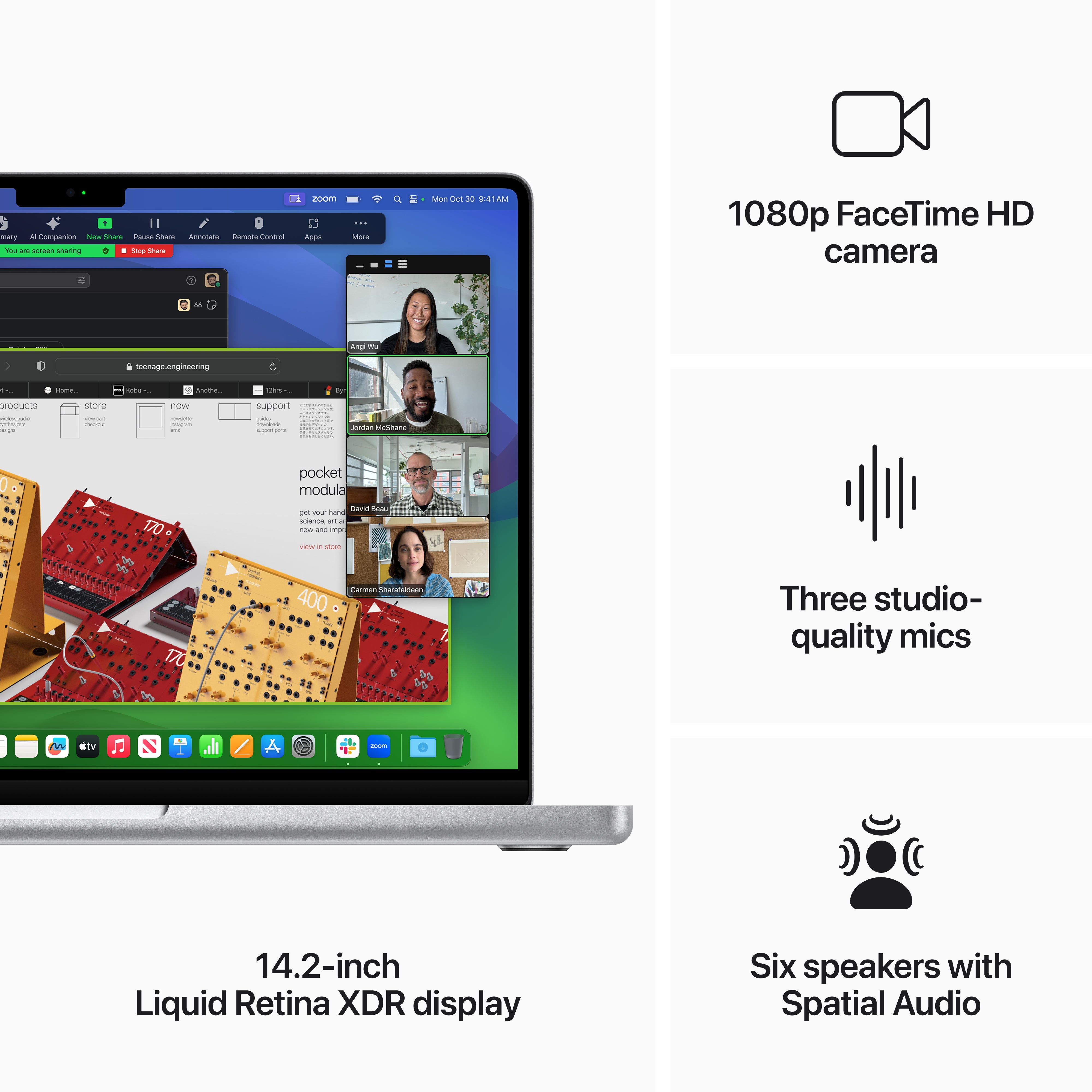 14-inch MacBook Pro: Apple M3 chip with 8C CPU and 10C GPU, 1TB SSD - Silver