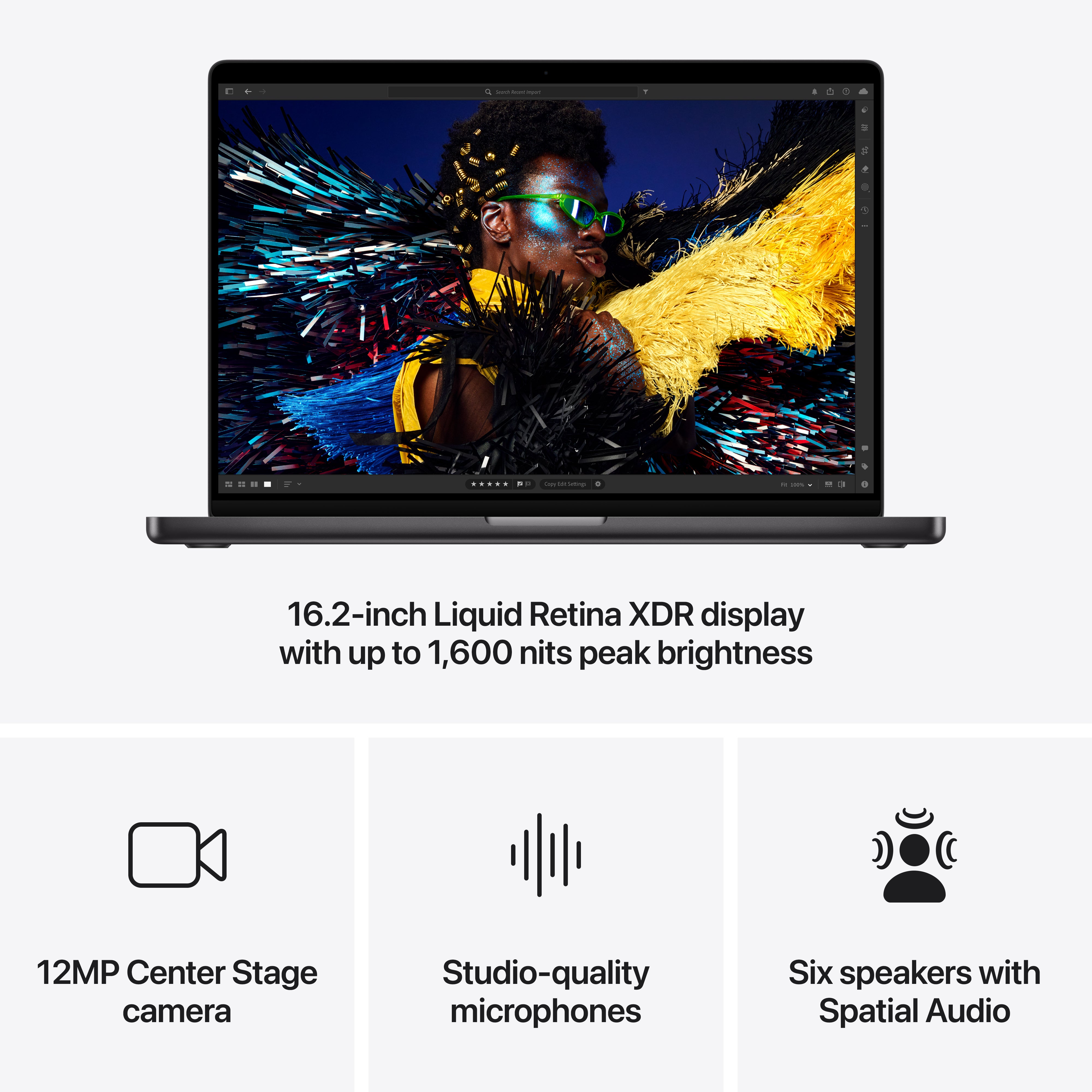 CTO MacBook Pro 16.2in - Space Black - M4 Max (16C CPU / 40C GPU) - 64GB - 1TB SSD - 140W - CRT AAA4130032