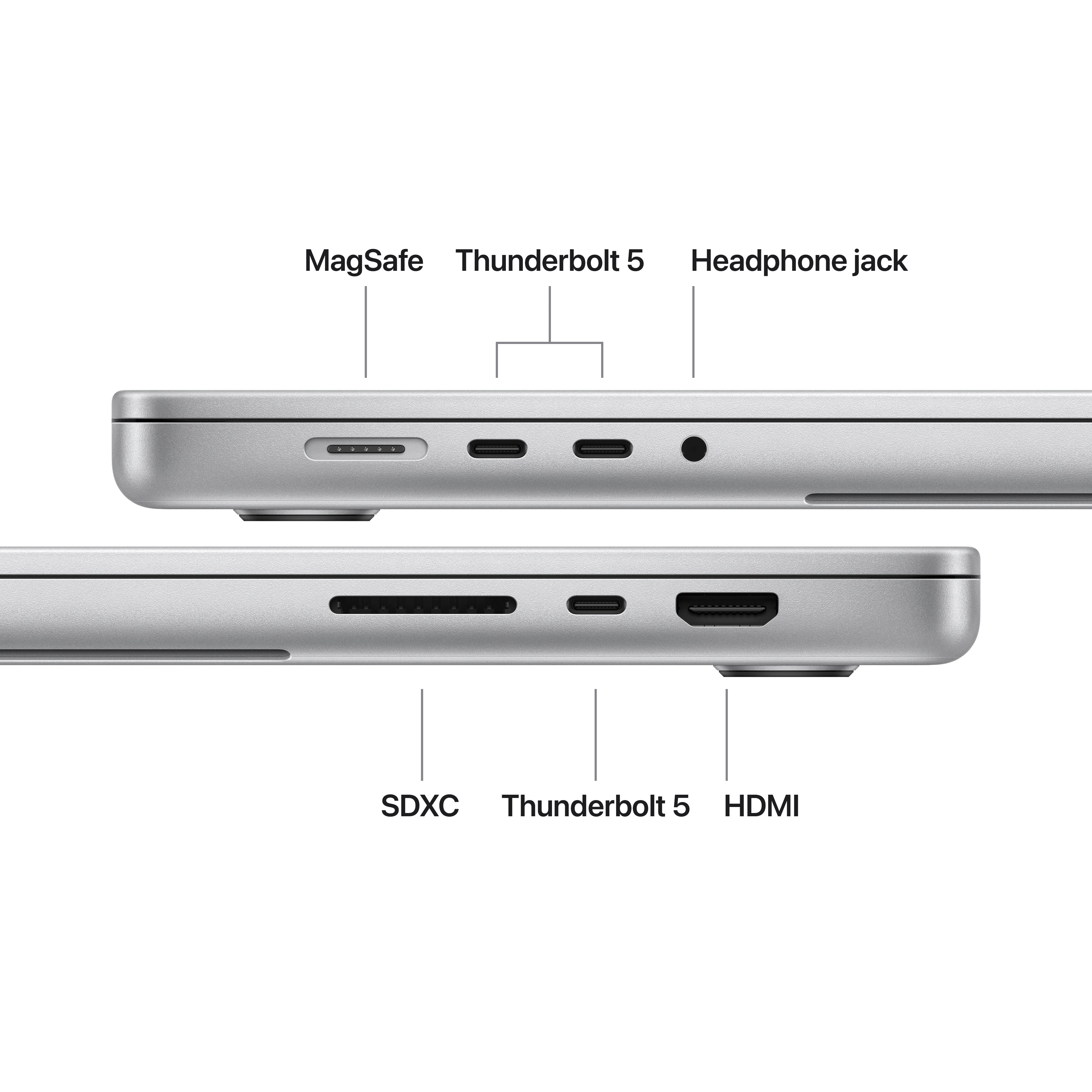MacBook Pro 16.2in - Silver - M5 Max (18C CPU / 40C GPU) - 48GB - 2TB SSD - 140W