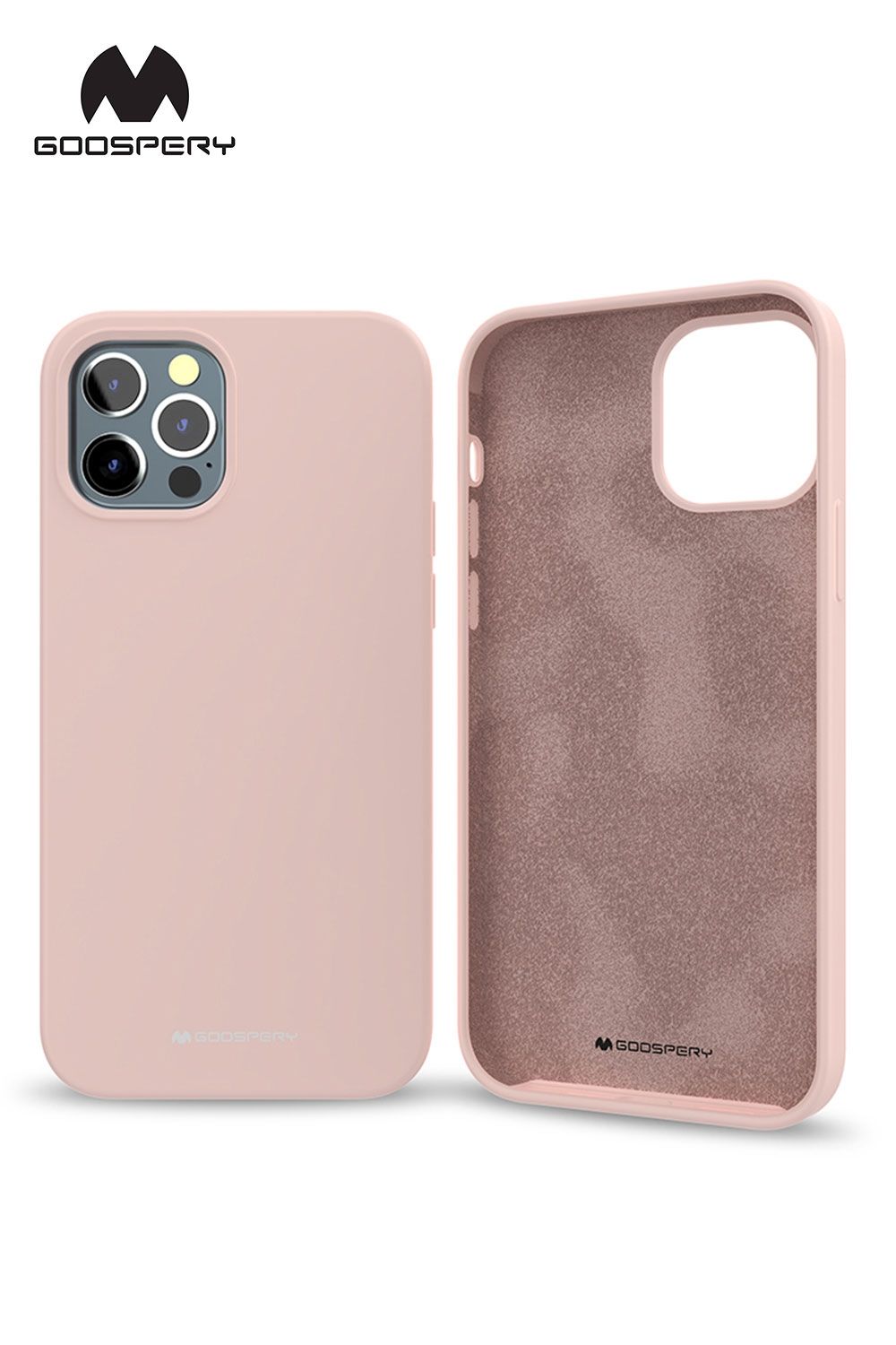 iPhone 17 Pro Max Goospery Mercury Silicone Case - Pink Sand